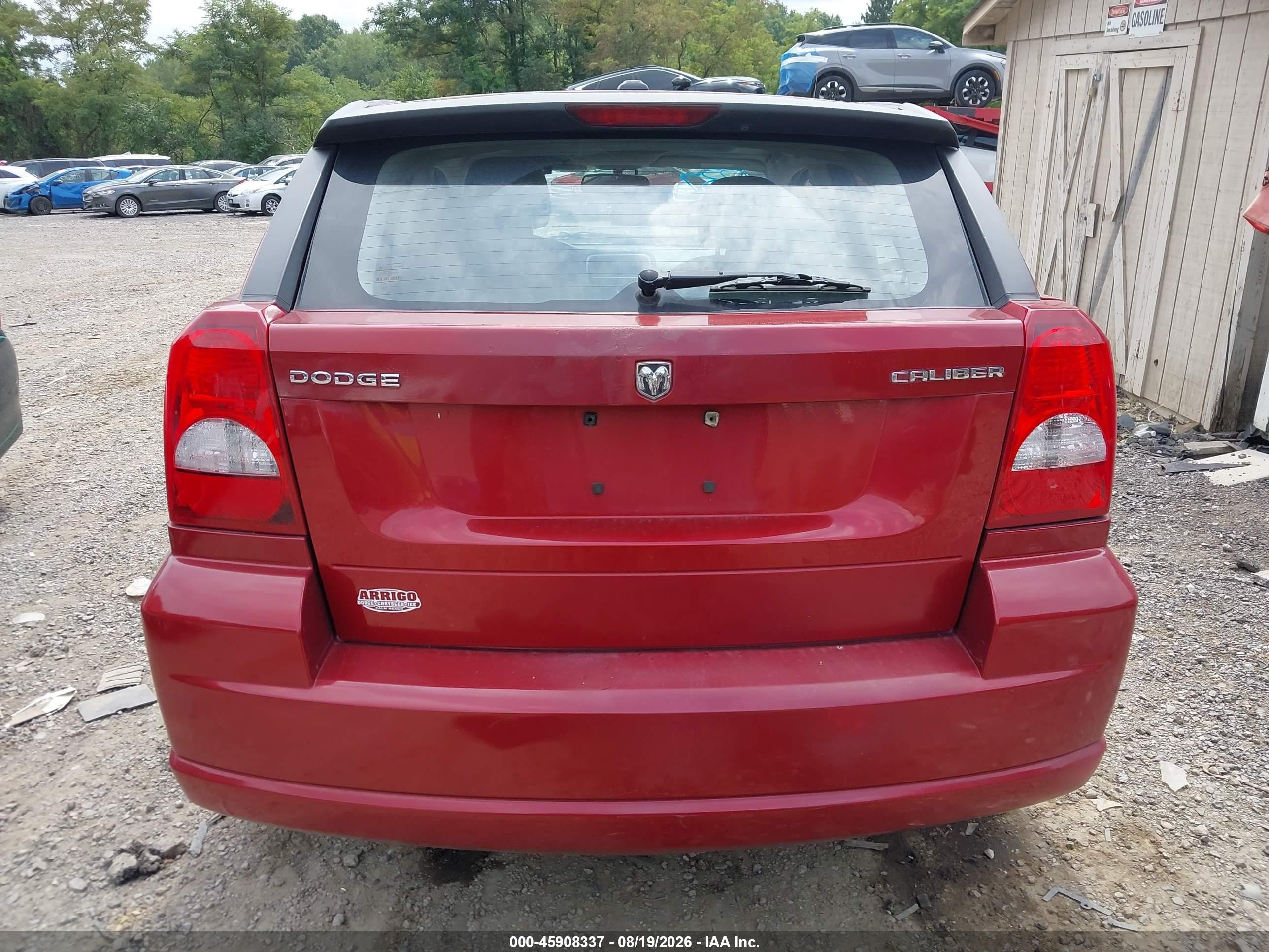 2010 Dodge Caliber Mainstreet Красный vin: 1B3CB3HAXAD568936