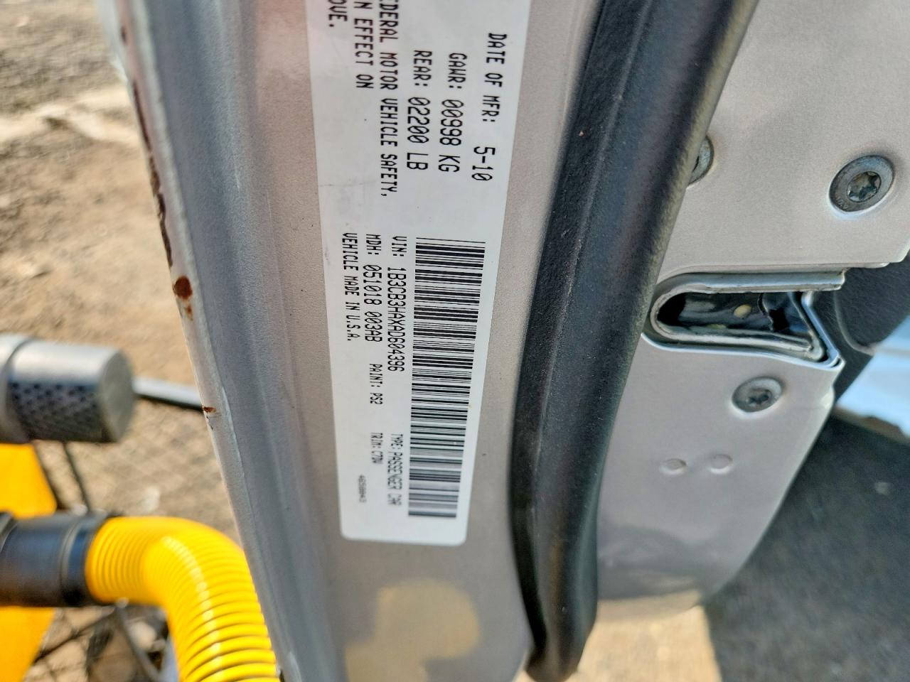2010 Dodge Caliber Mainstreet Gray vin: 1B3CB3HAXAD604396