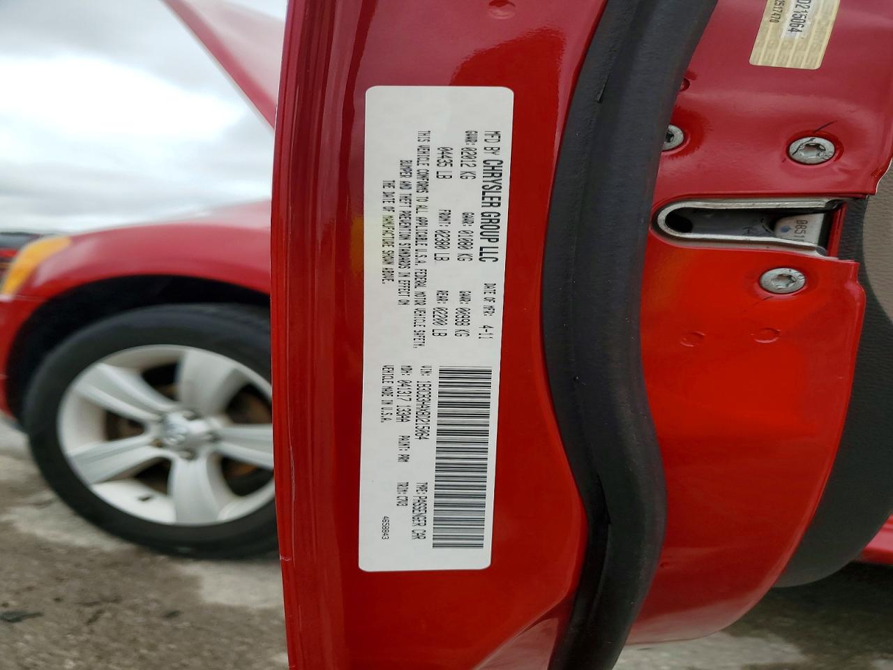 2011 Dodge Caliber Mainstreet Red vin: 1B3CB3HAXBD215064