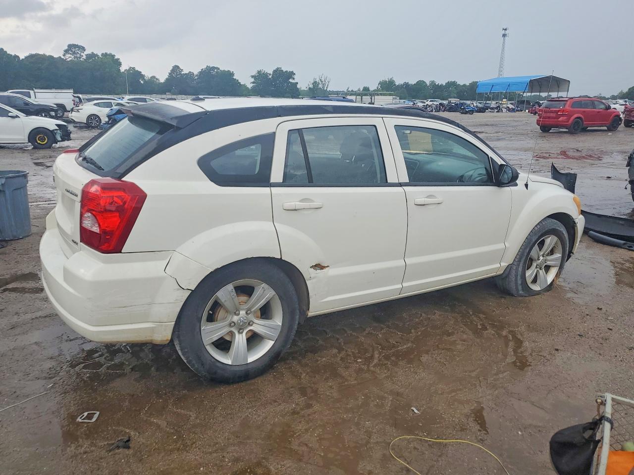 2010 Dodge Caliber Sxt White vin: 1B3CB4HA0AD533795