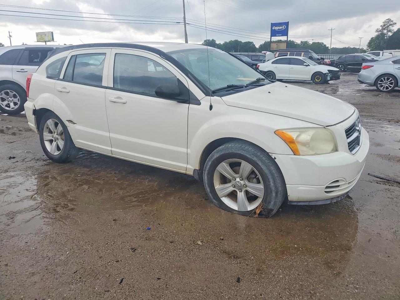 2010 Dodge Caliber Sxt White vin: 1B3CB4HA0AD533795