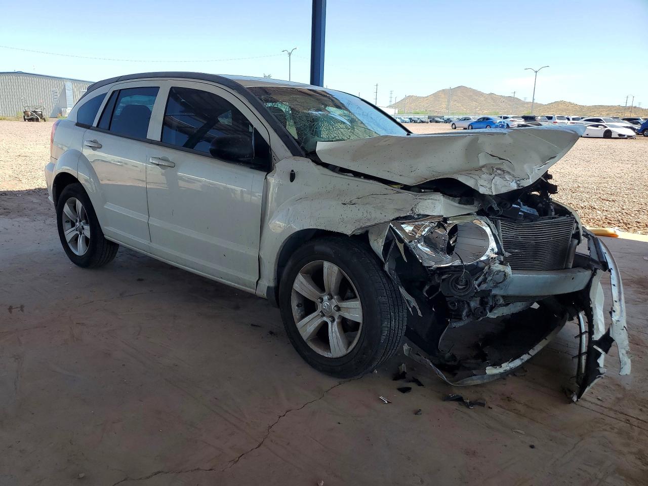 2010 Dodge Caliber Sxt White vin: 1B3CB4HA0AD544263