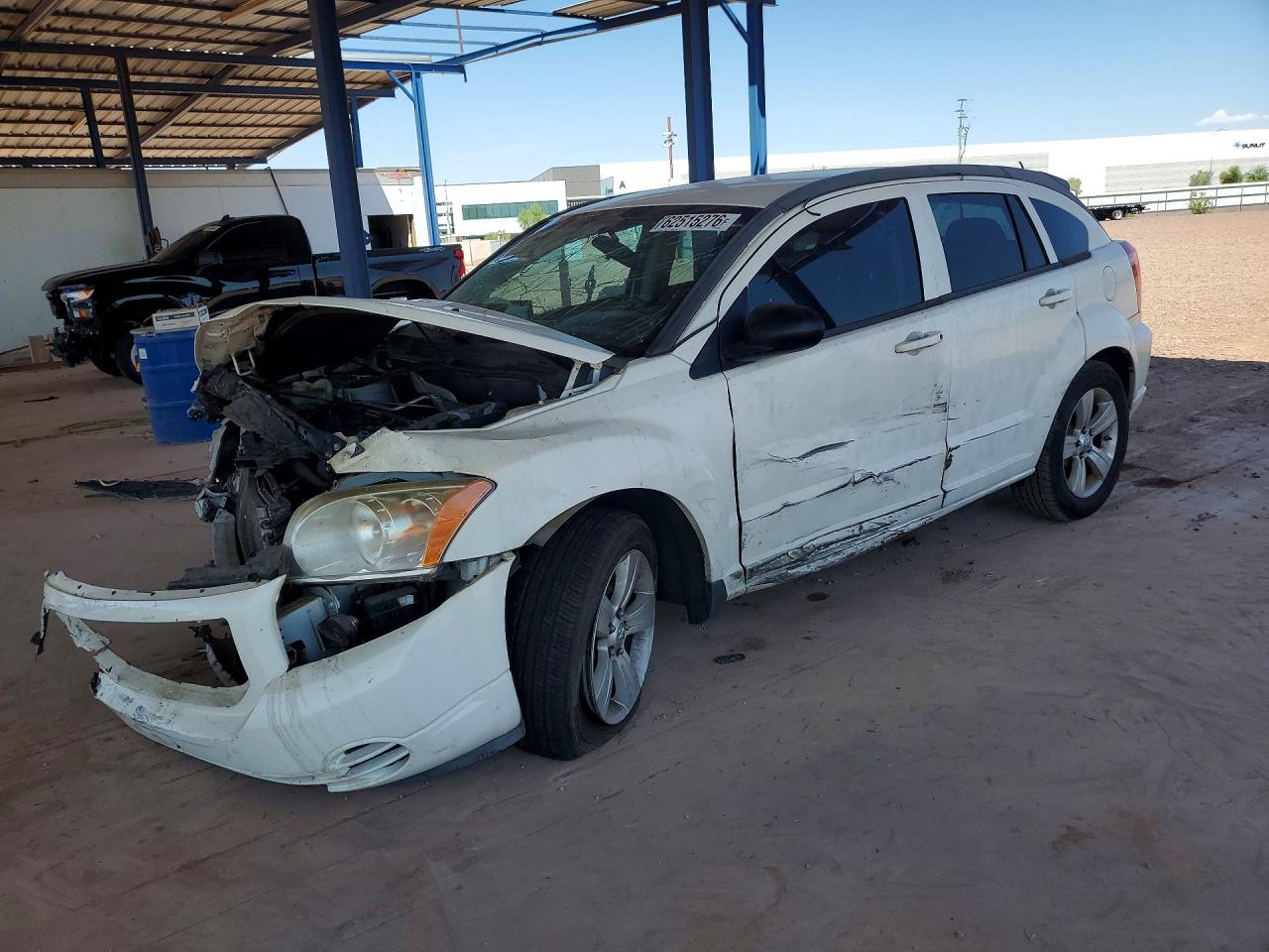 2010 Dodge Caliber Sxt White vin: 1B3CB4HA0AD544263