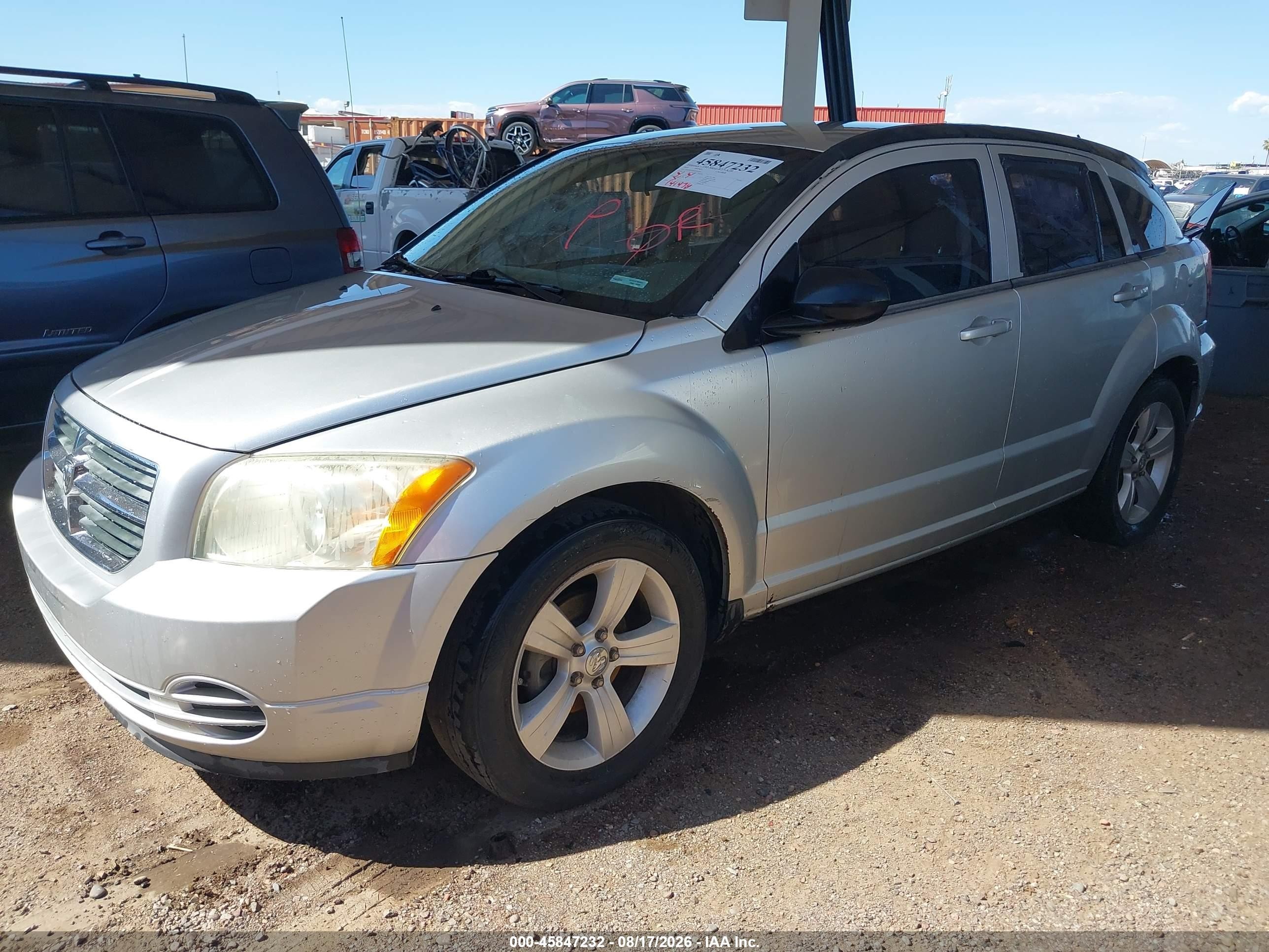 2010 Dodge Caliber Sxt Silver vin: 1B3CB4HA0AD586562