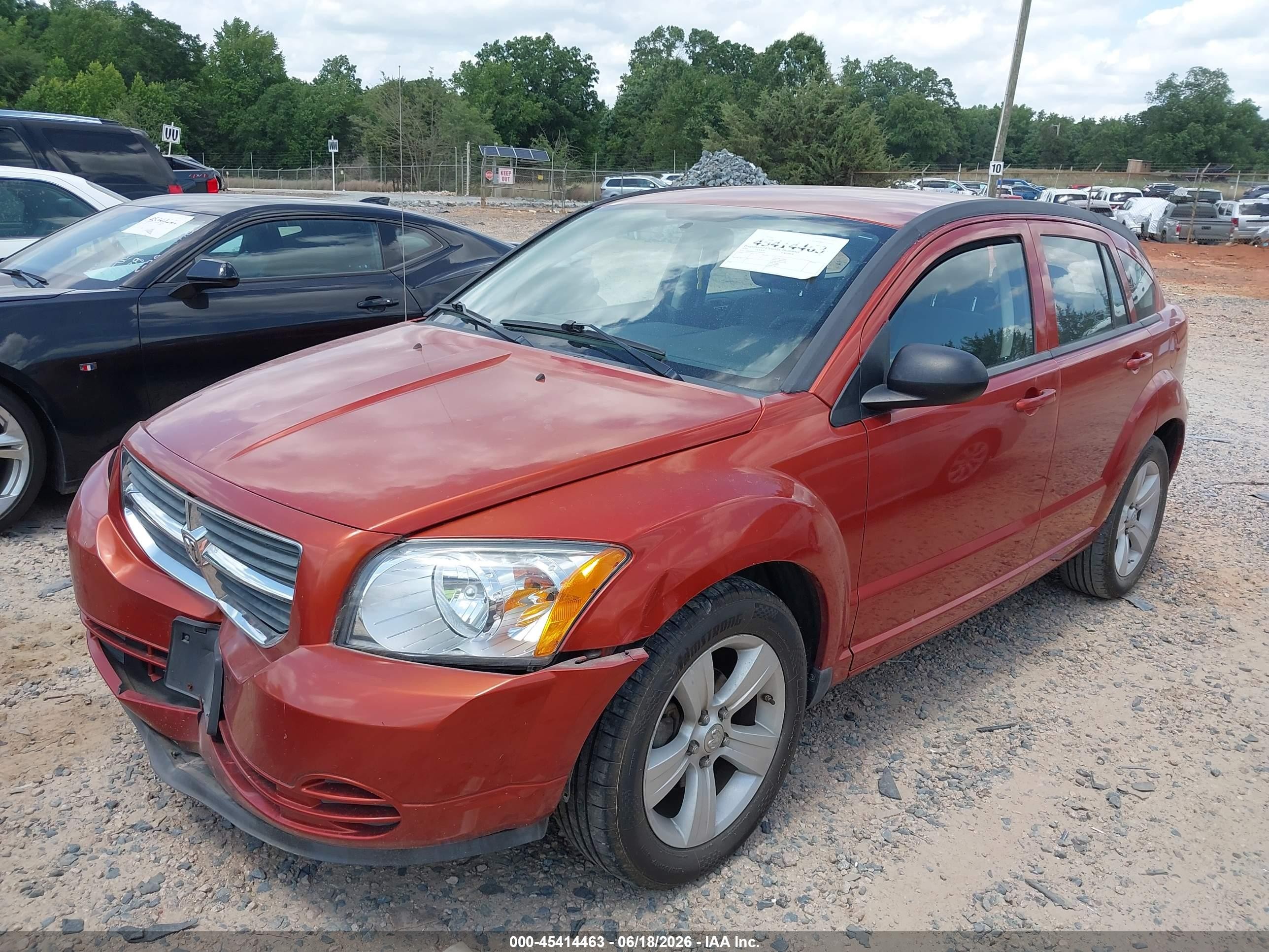 2010 Dodge Caliber Sxt Orange vin: 1B3CB4HA0AD603019