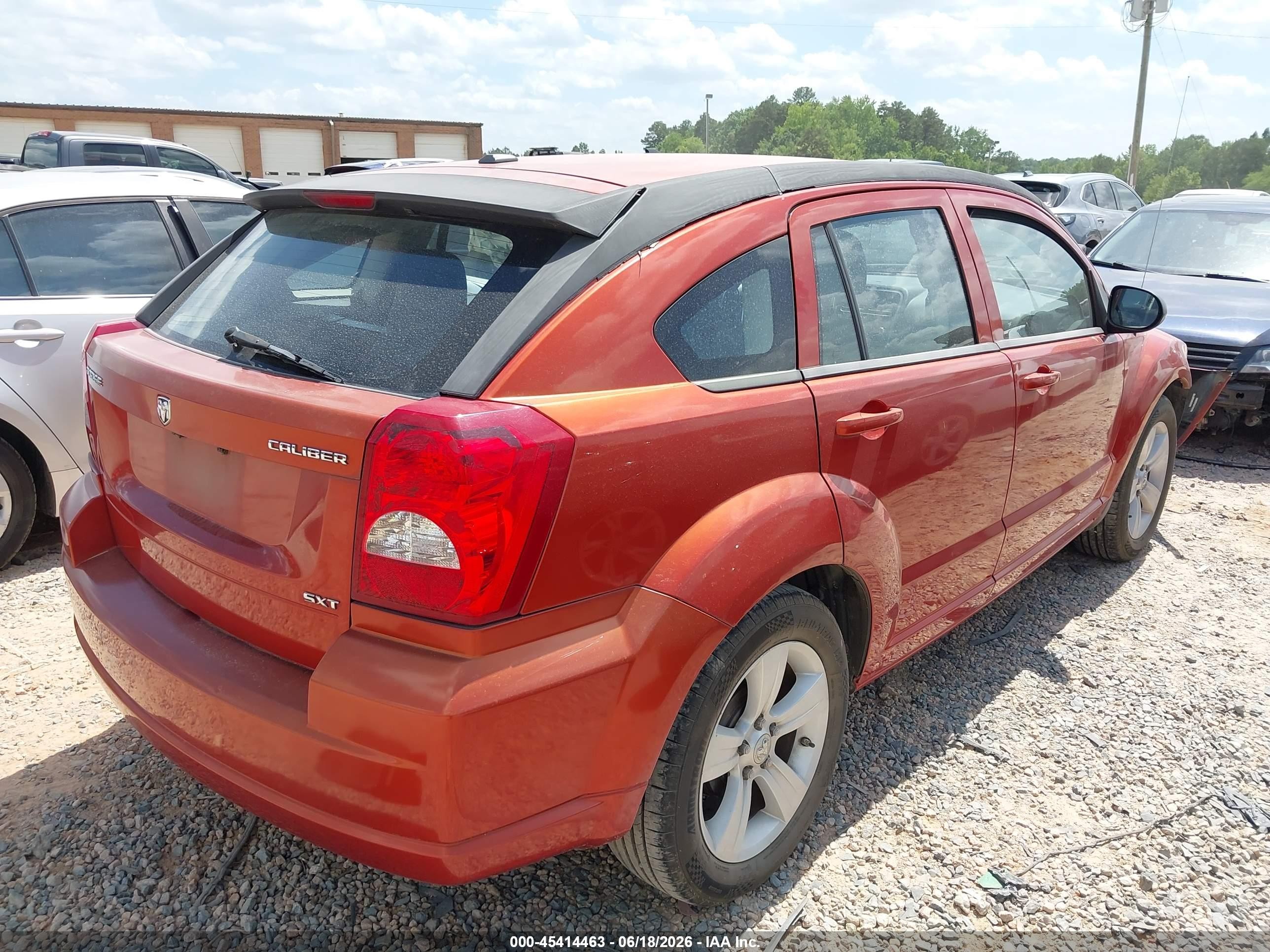 2010 Dodge Caliber Sxt Orange vin: 1B3CB4HA0AD603019