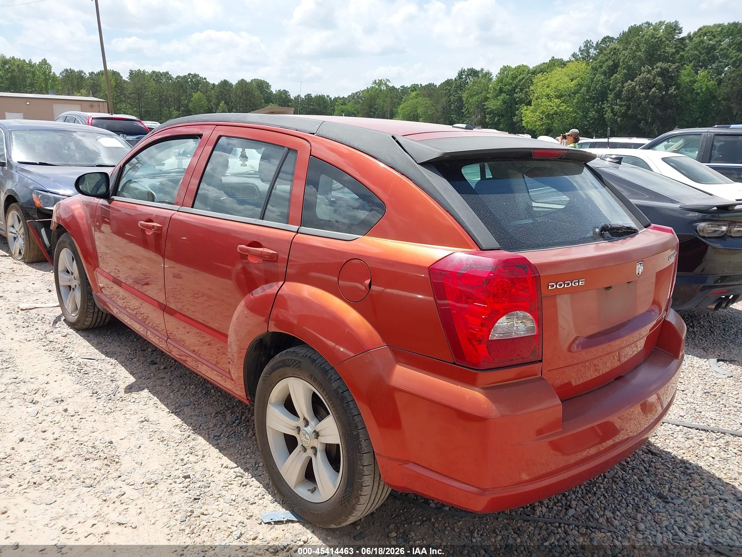 2010 Dodge Caliber Sxt Orange vin: 1B3CB4HA0AD603019