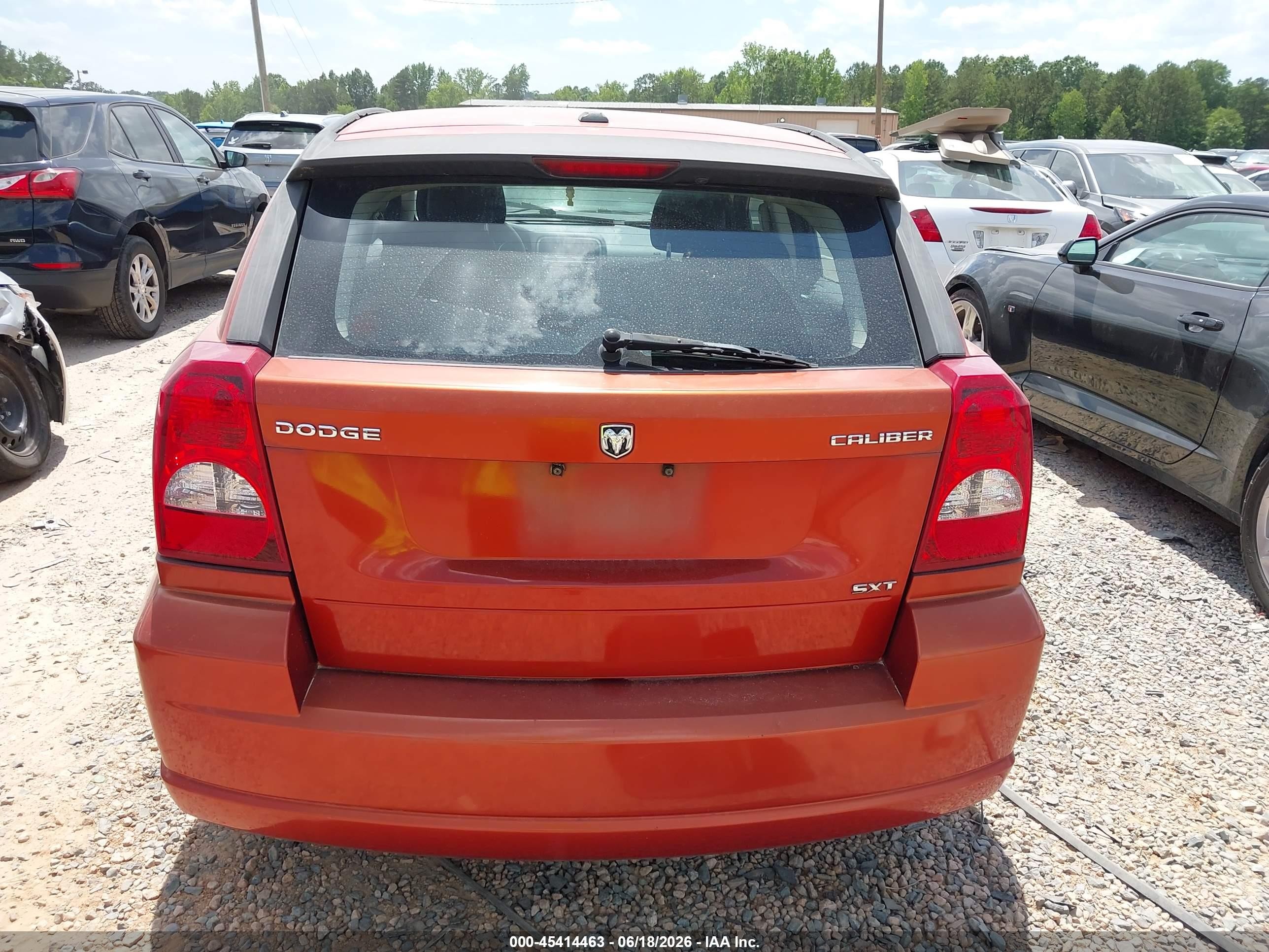 2010 Dodge Caliber Sxt Orange vin: 1B3CB4HA0AD603019