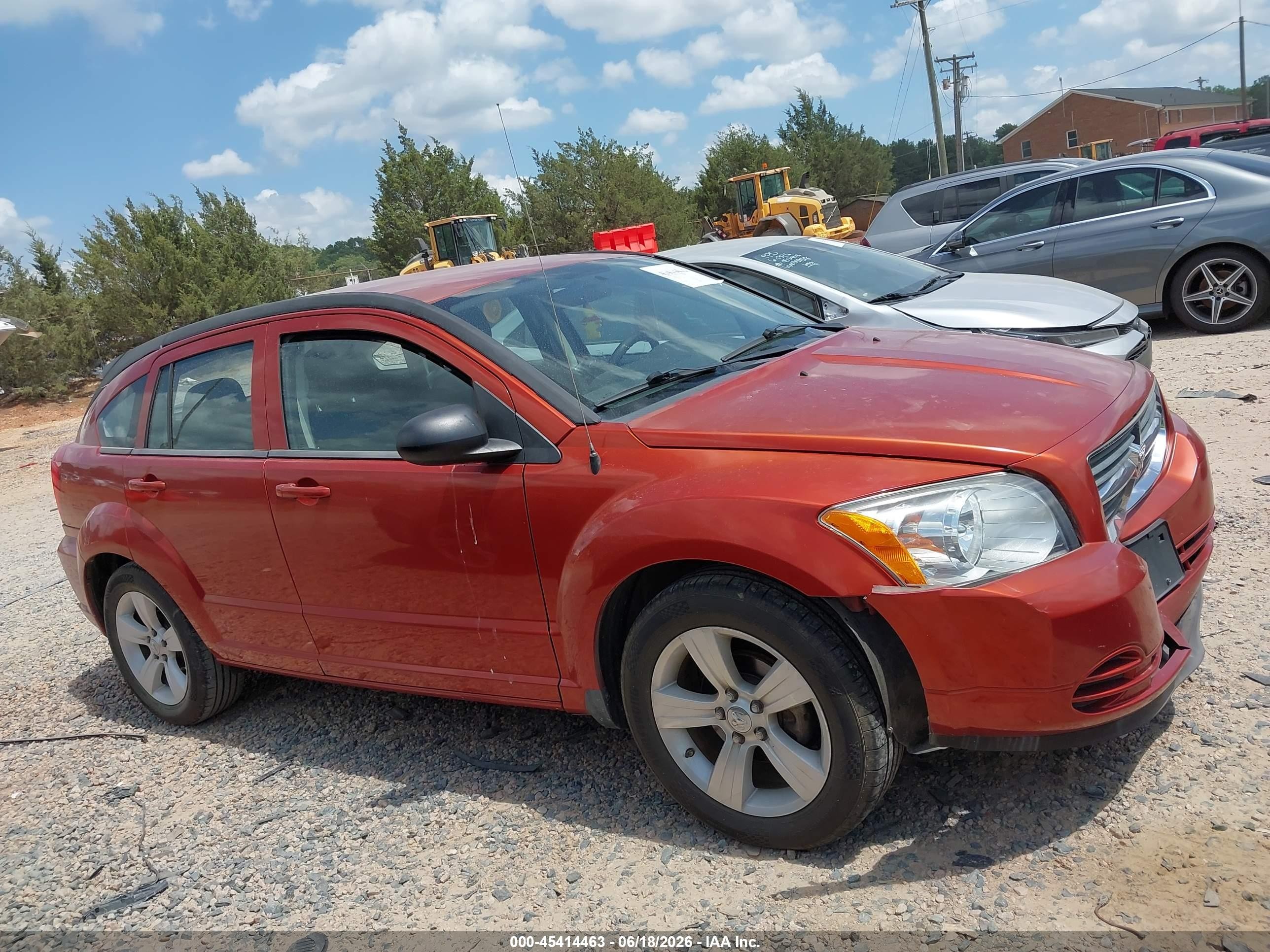 2010 Dodge Caliber Sxt Orange vin: 1B3CB4HA0AD603019