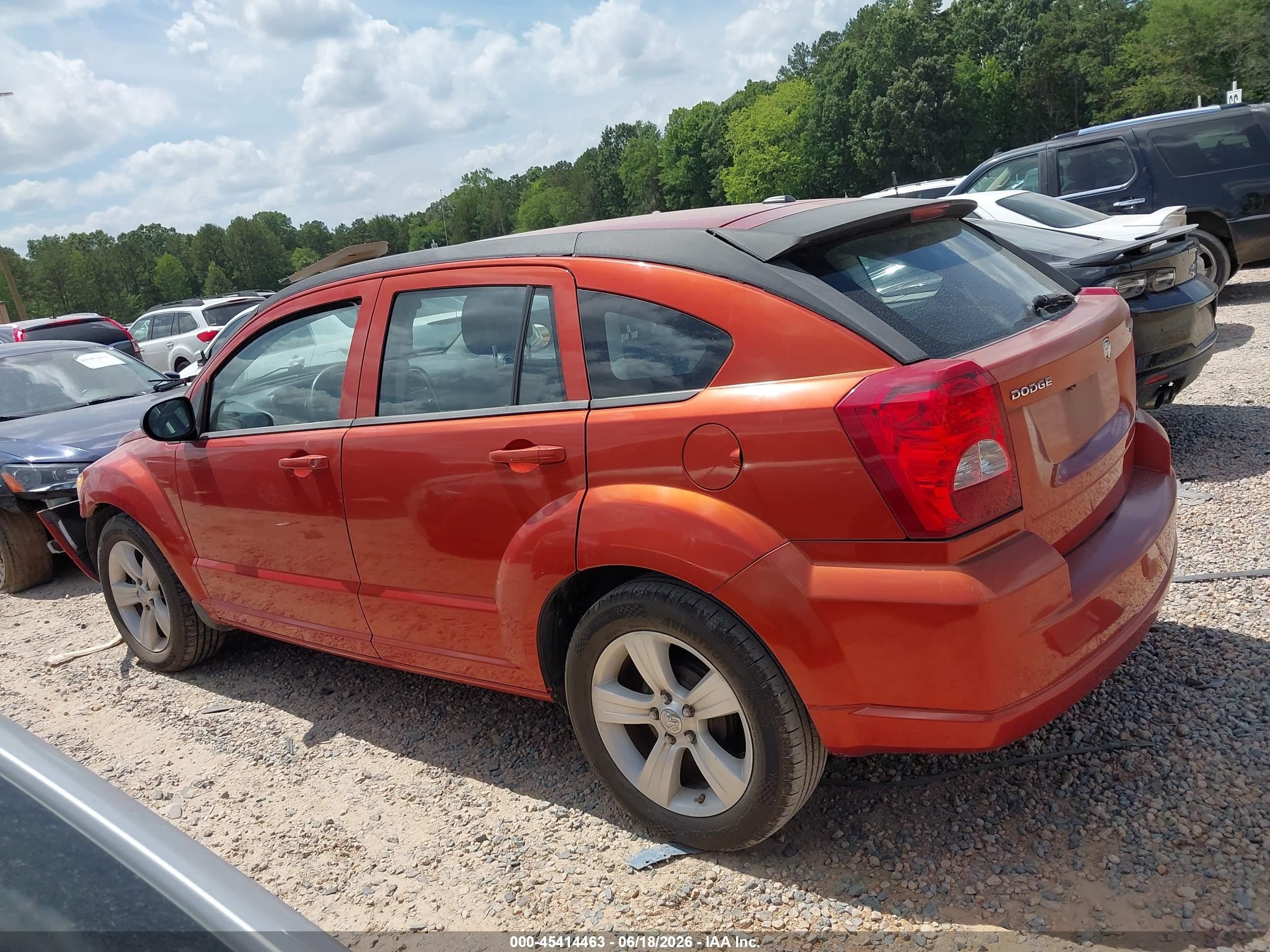 2010 Dodge Caliber Sxt Orange vin: 1B3CB4HA0AD603019