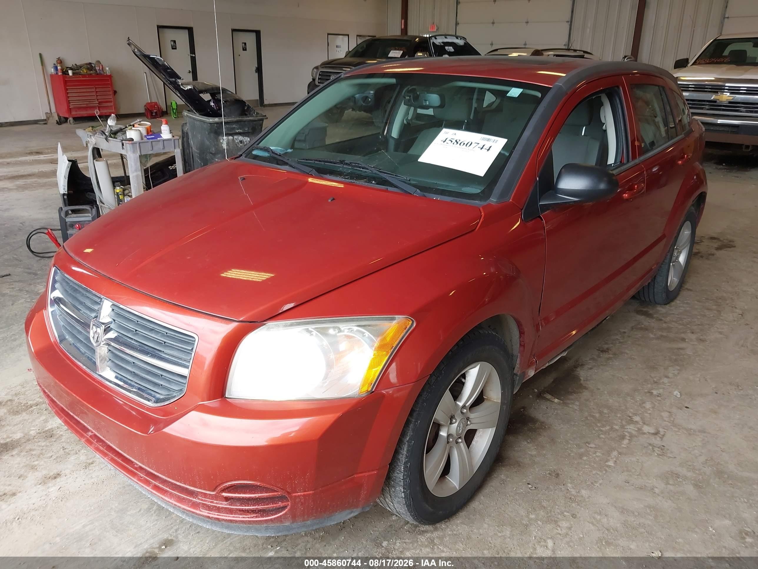 2010 Dodge Caliber Sxt Оранжевый vin: 1B3CB4HA1AD546619