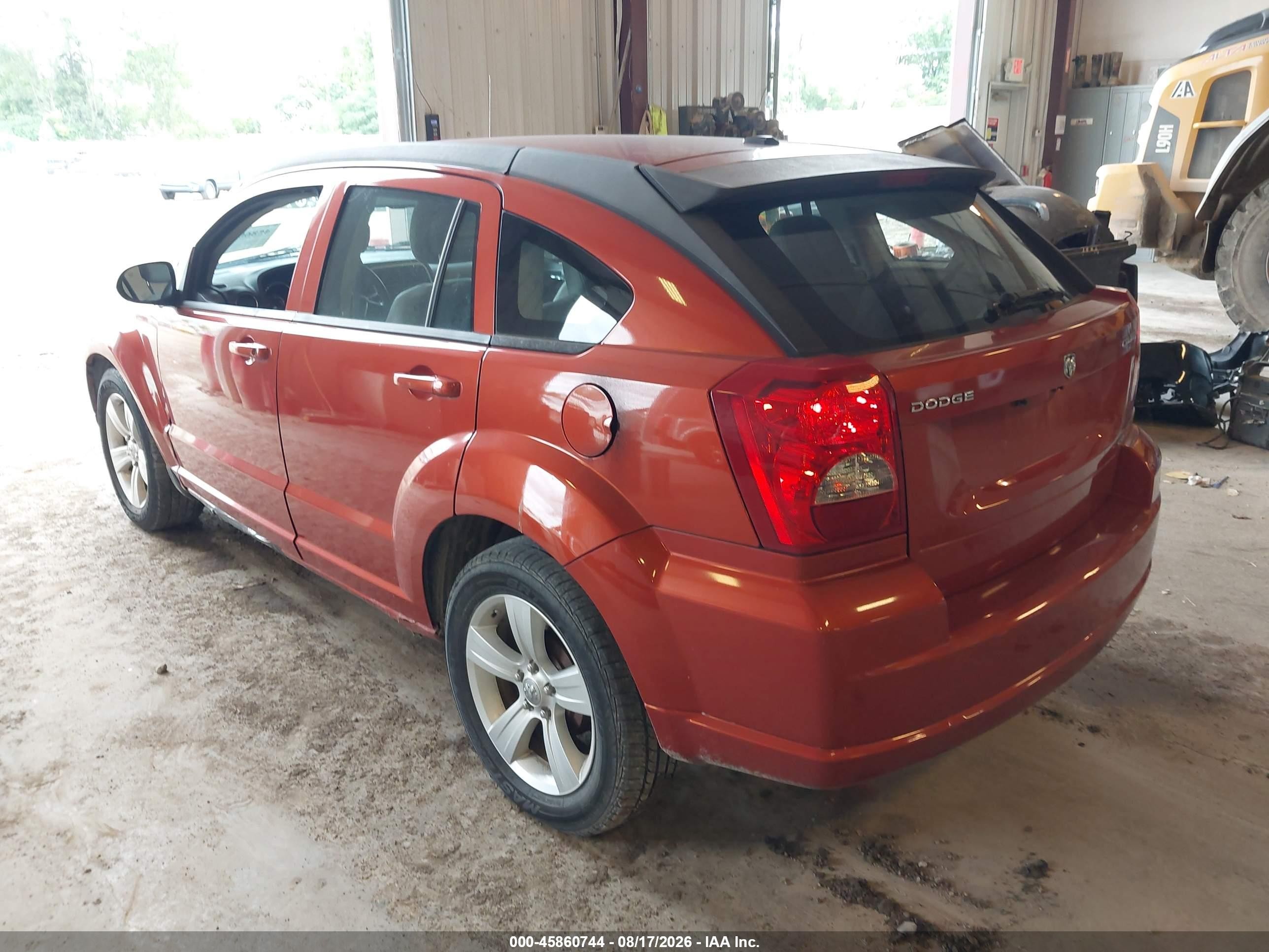 2010 Dodge Caliber Sxt Оранжевый vin: 1B3CB4HA1AD546619