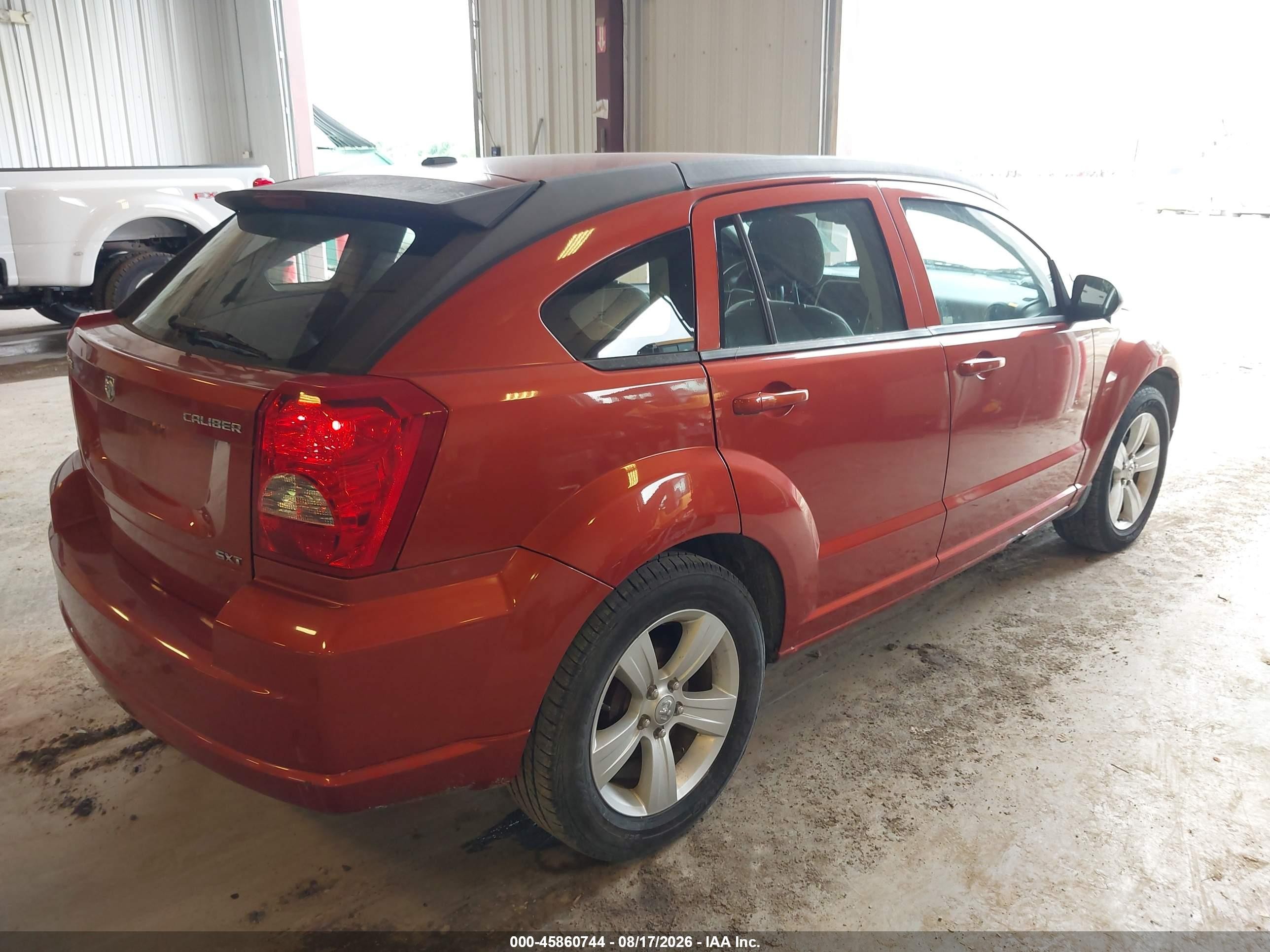 2010 Dodge Caliber Sxt Оранжевый vin: 1B3CB4HA1AD546619