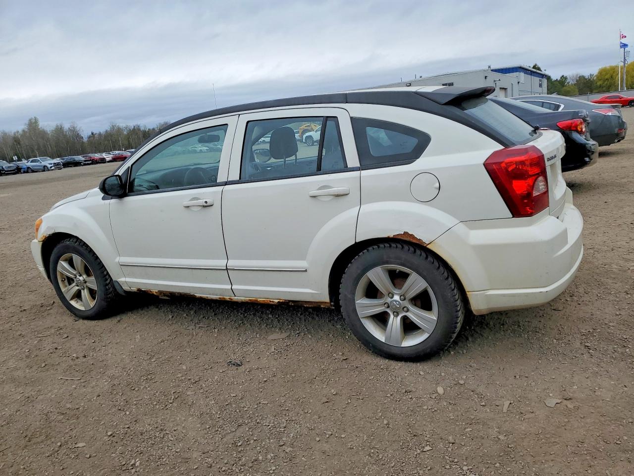 2010 Dodge Caliber Sxt White vin: 1B3CB4HA2AD605919