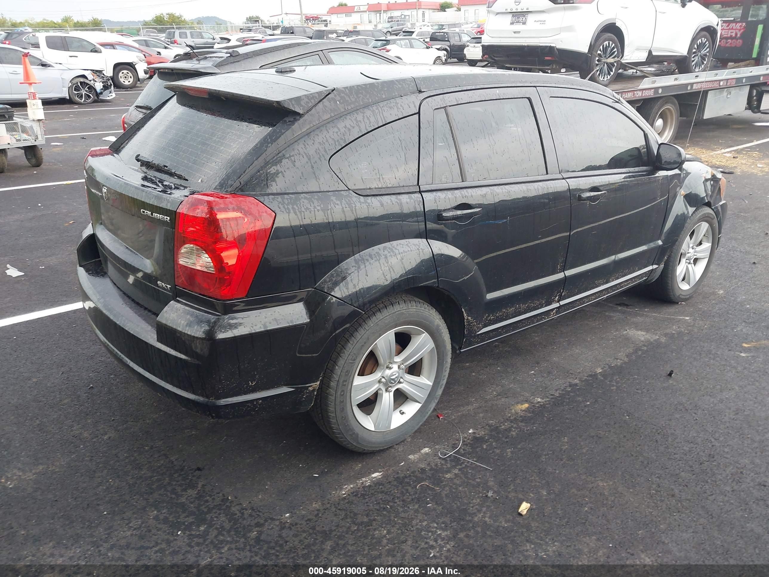 2010 Dodge Caliber Sxt Black vin: 1B3CB4HA2AD664906
