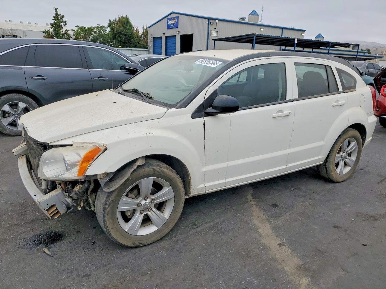 2010 Dodge Caliber Se White vin: 1B3CB4HA3AD535038