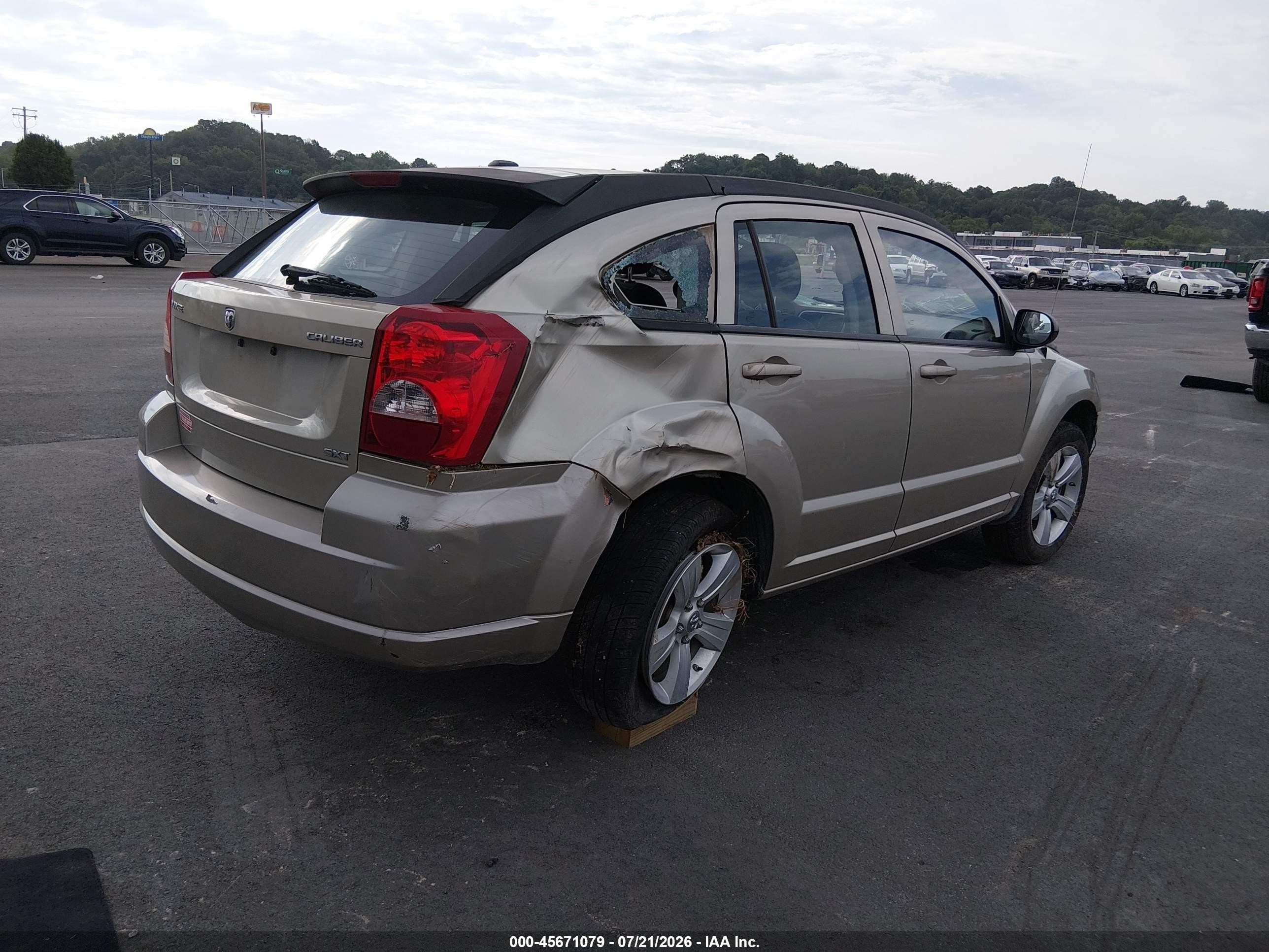 2010 Dodge Caliber Sxt Gold vin: 1B3CB4HA3AD560649