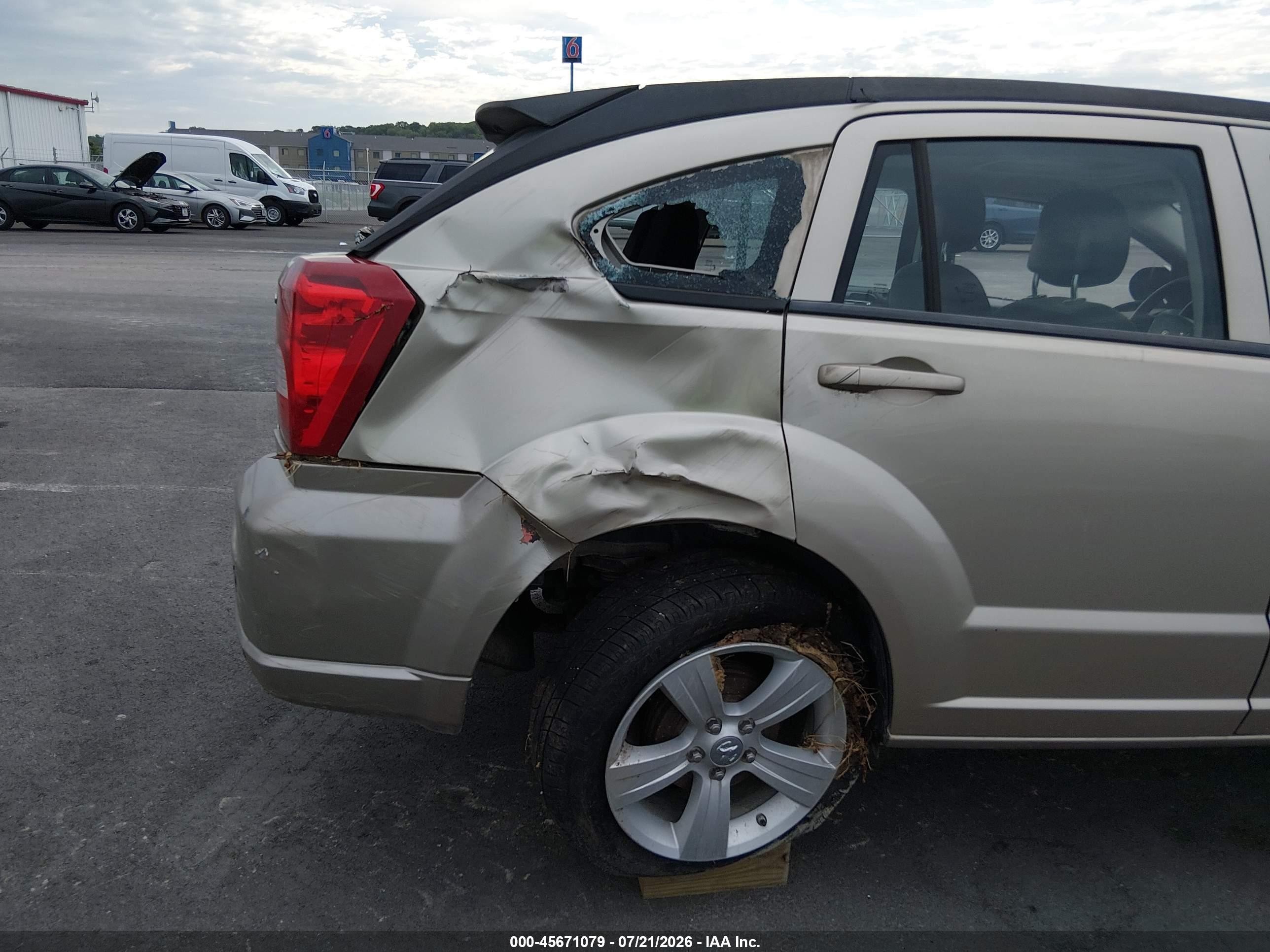 2010 Dodge Caliber Sxt Gold vin: 1B3CB4HA3AD560649