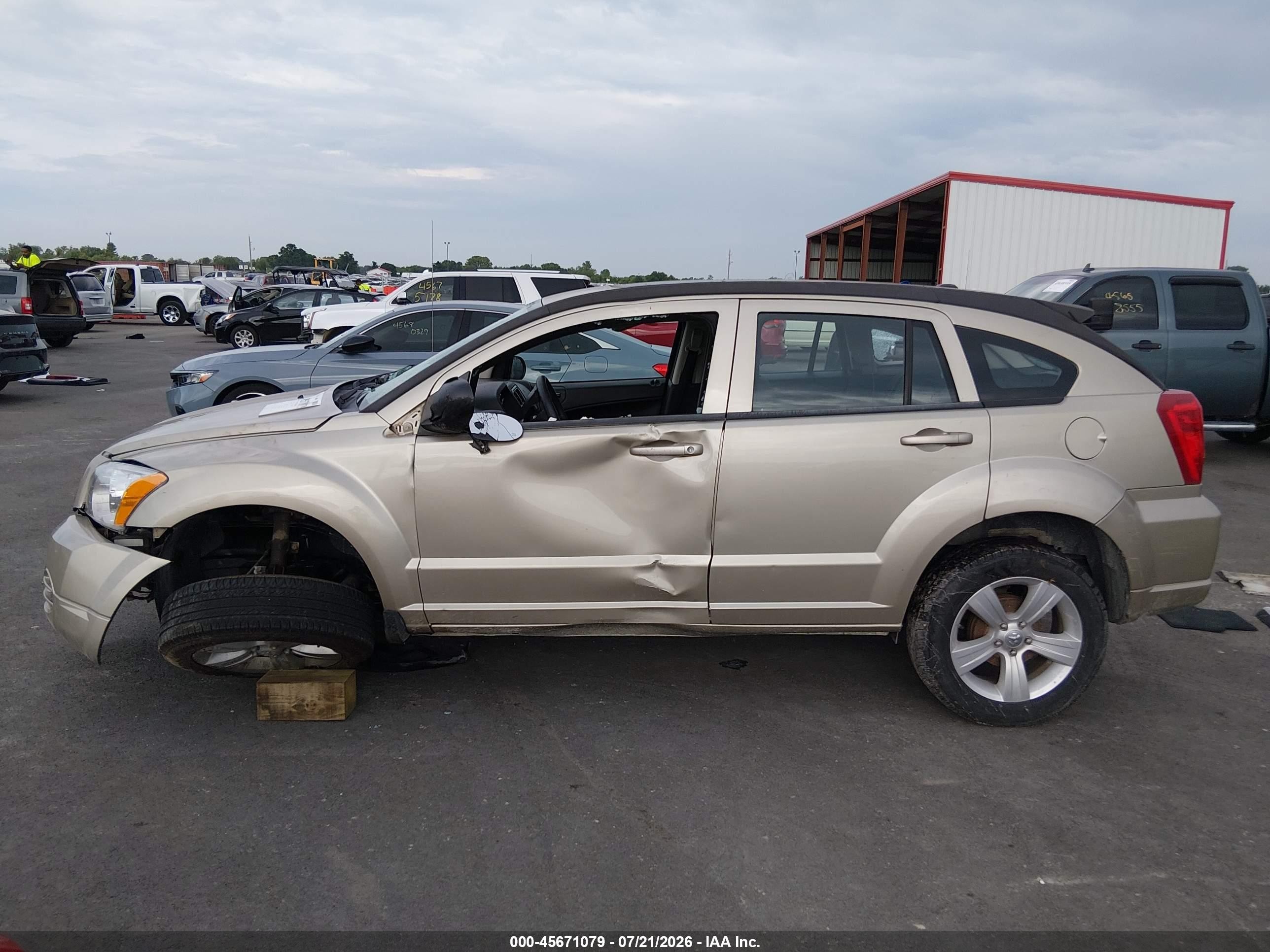 2010 Dodge Caliber Sxt Gold vin: 1B3CB4HA3AD560649