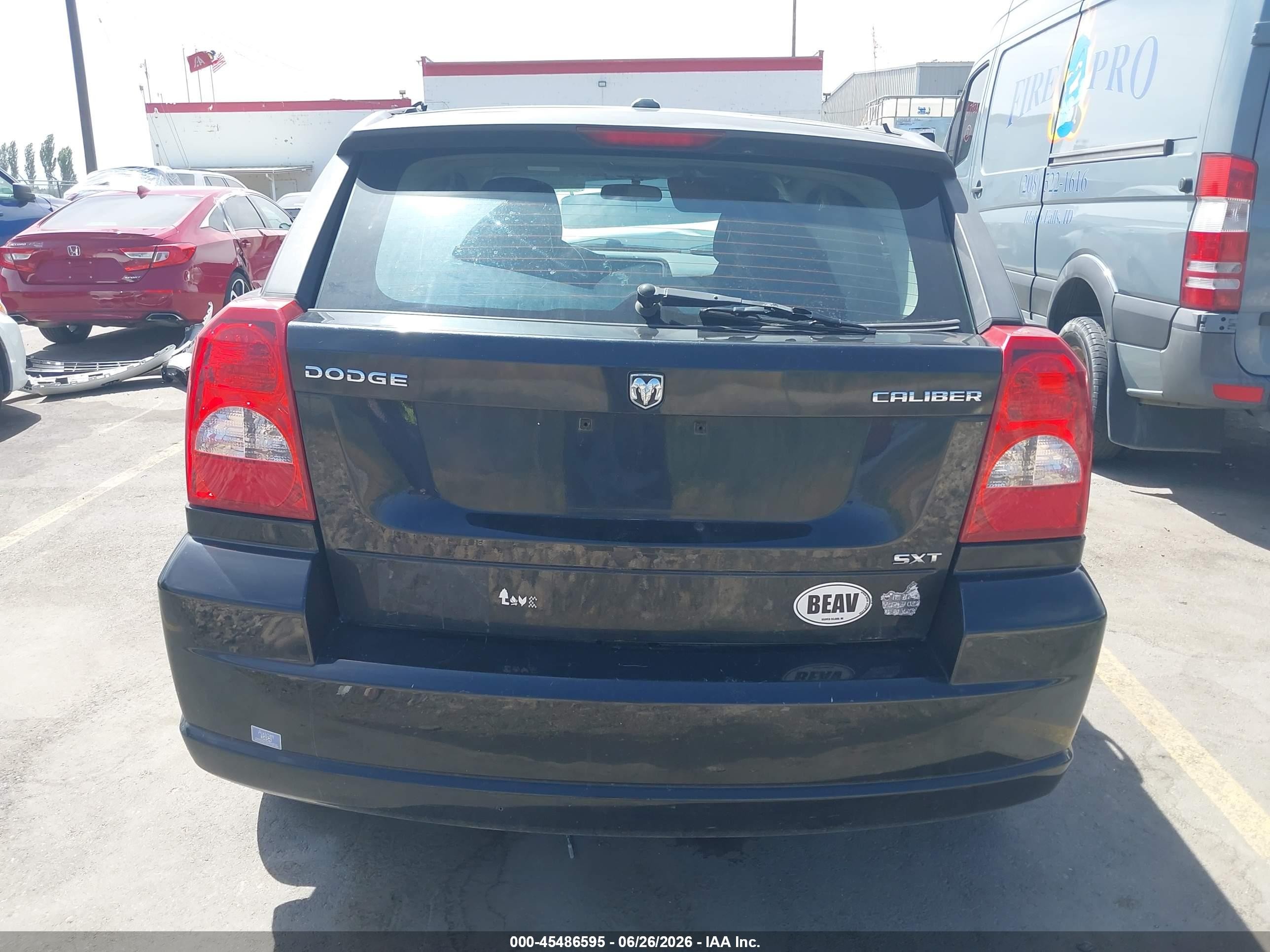2010 Dodge Caliber Sxt Black vin: 1B3CB4HA4AD535193