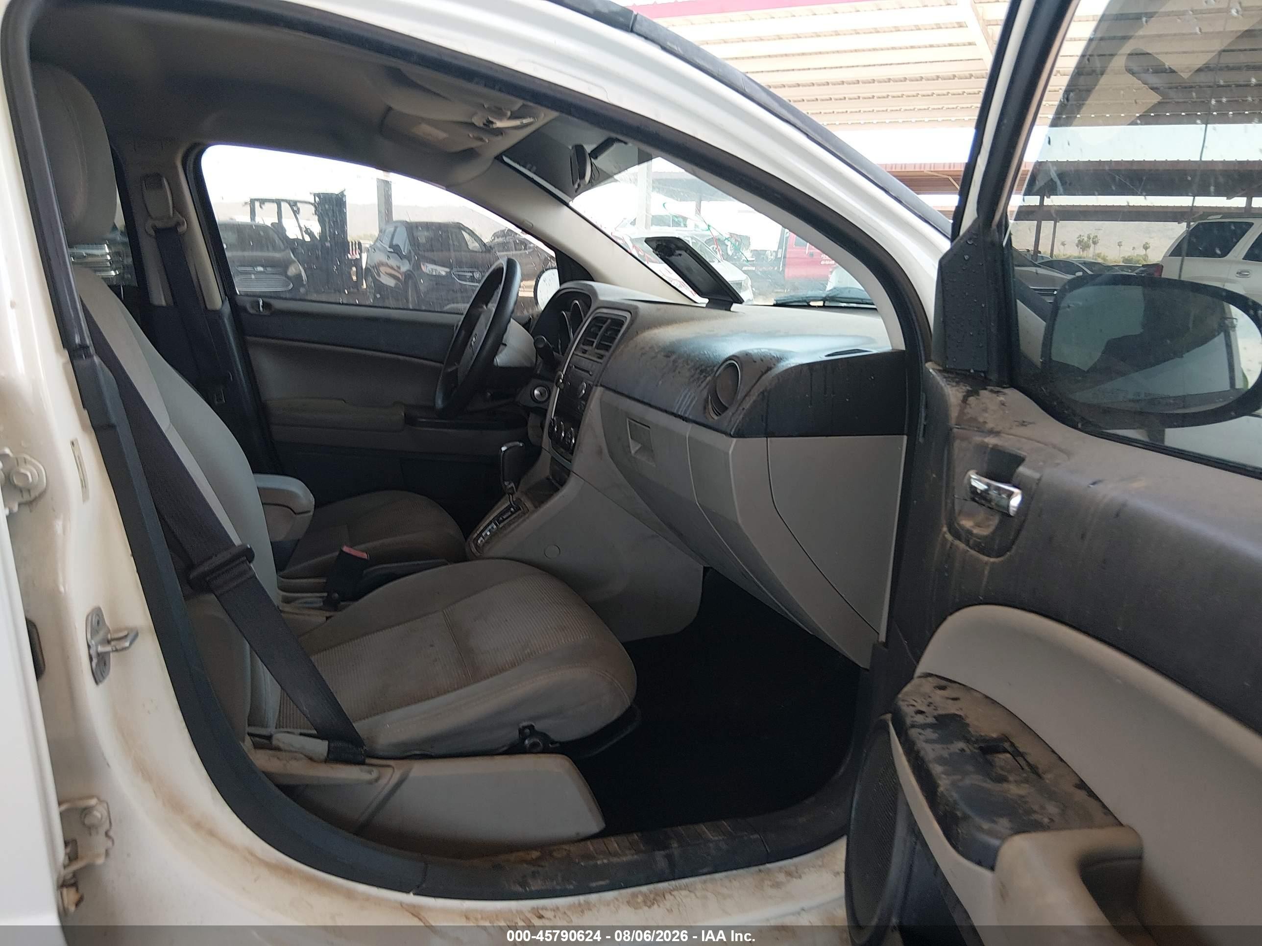 2010 Dodge Caliber Sxt White vin: 1B3CB4HA4AD584197