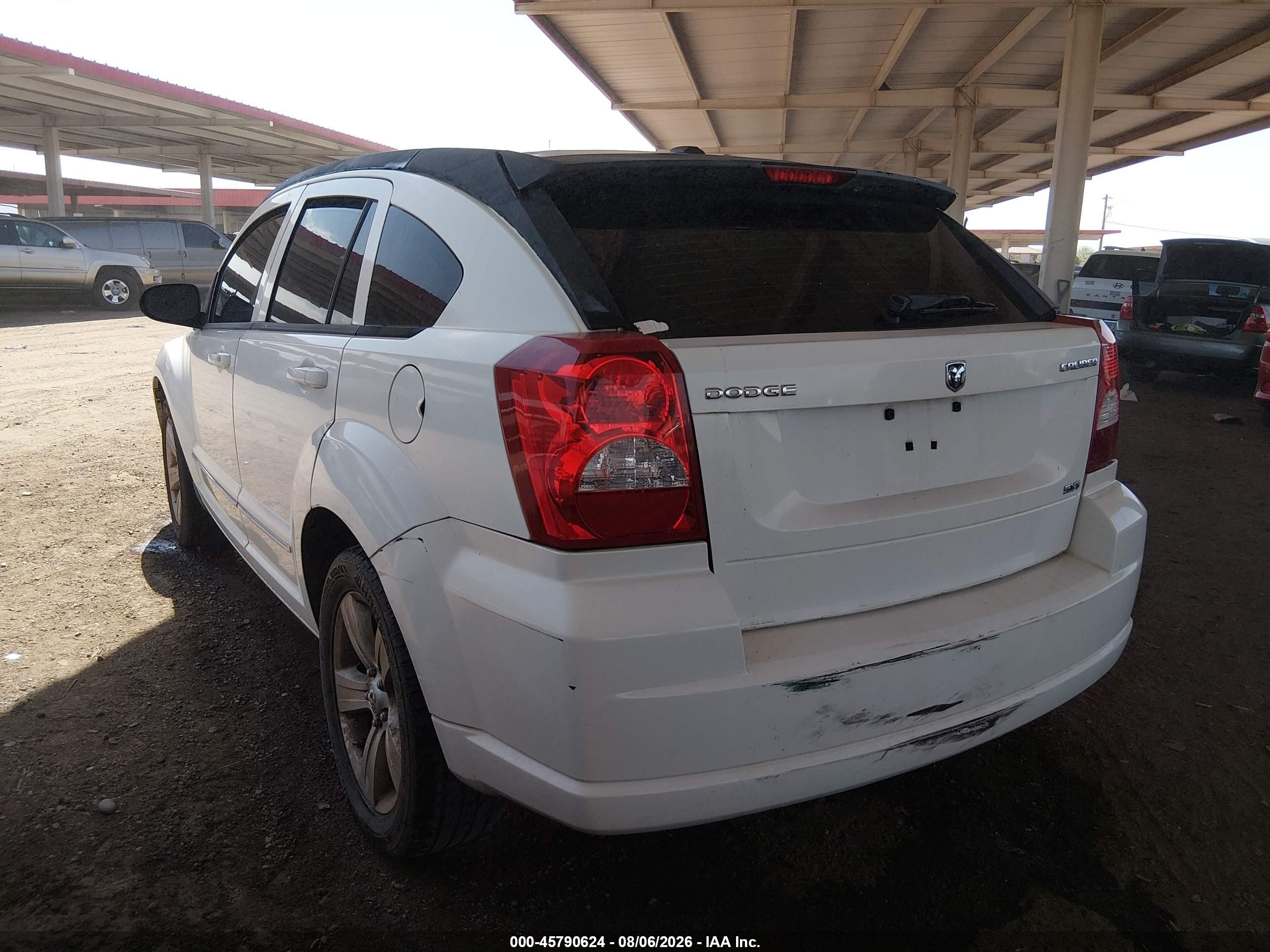 2010 Dodge Caliber Sxt White vin: 1B3CB4HA4AD584197