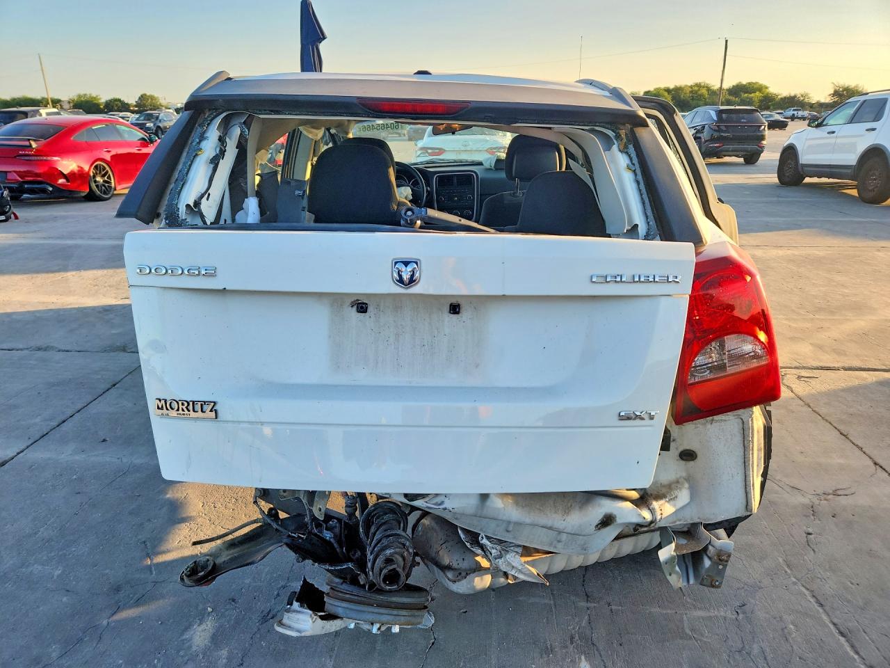 2010 Dodge Caliber Sxt White vin: 1B3CB4HA5AD619006