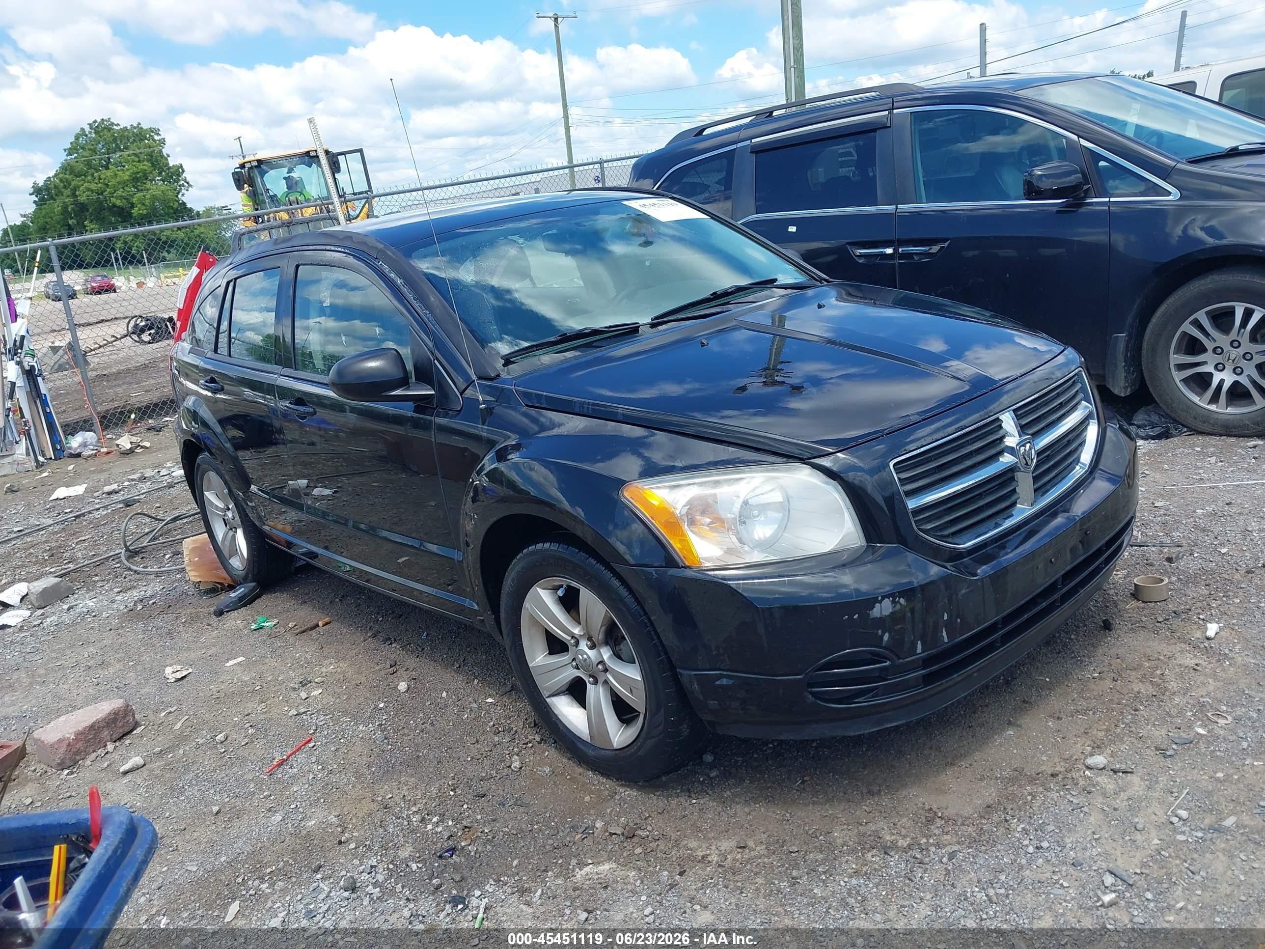 2010 Dodge Caliber Sxt Black vin: 1B3CB4HA5AD663314