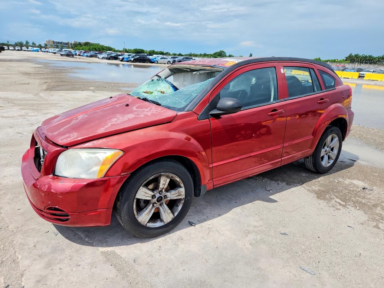 2010 Dodge Caliber Sxt Red vin: 1B3CB4HA6AD579468