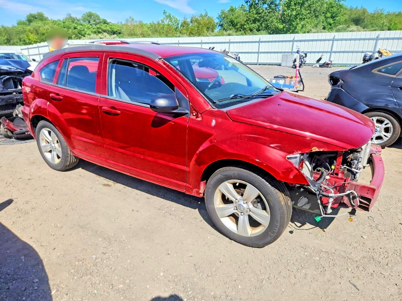 2010 Dodge Caliber Sxt Red vin: 1B3CB4HA7AD552523