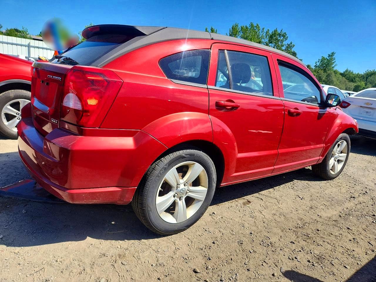 2010 Dodge Caliber Sxt Red vin: 1B3CB4HA7AD552523