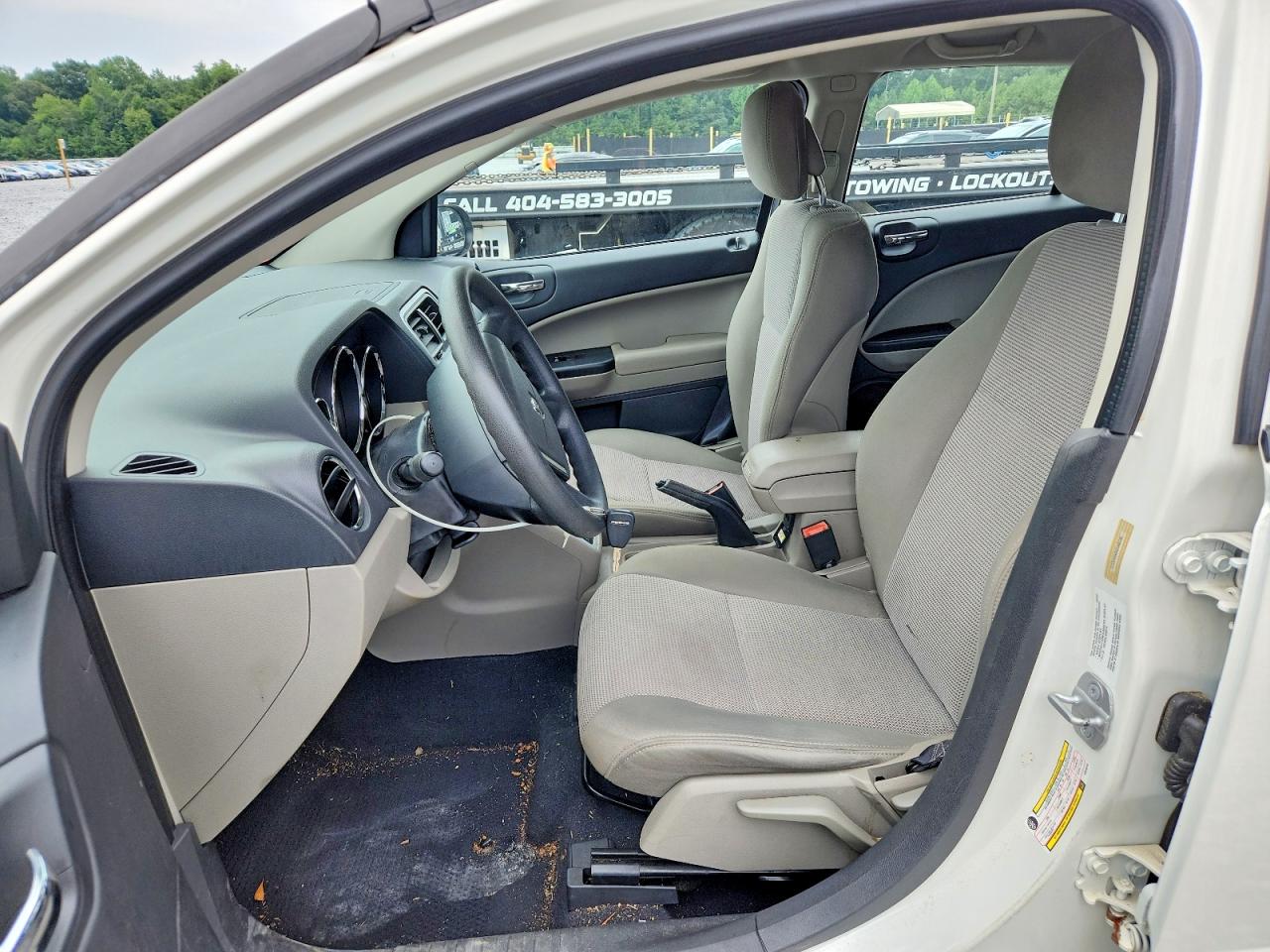 2010 Dodge Caliber Sxt White vin: 1B3CB4HA8AD546245