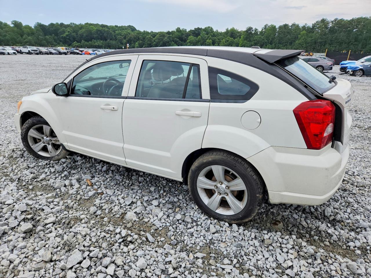 2010 Dodge Caliber Sxt White vin: 1B3CB4HA8AD546245