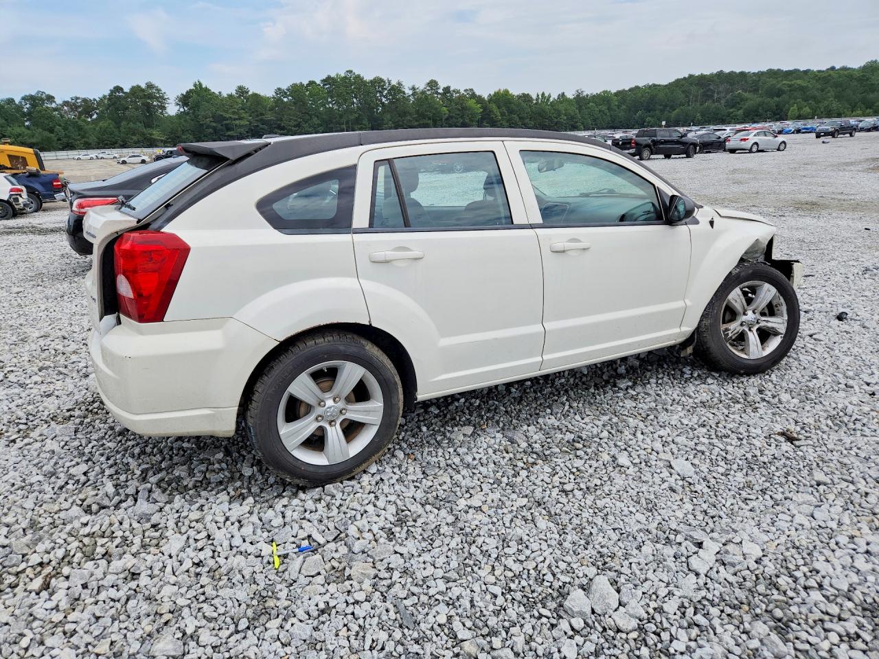 2010 Dodge Caliber Sxt White vin: 1B3CB4HA8AD546245