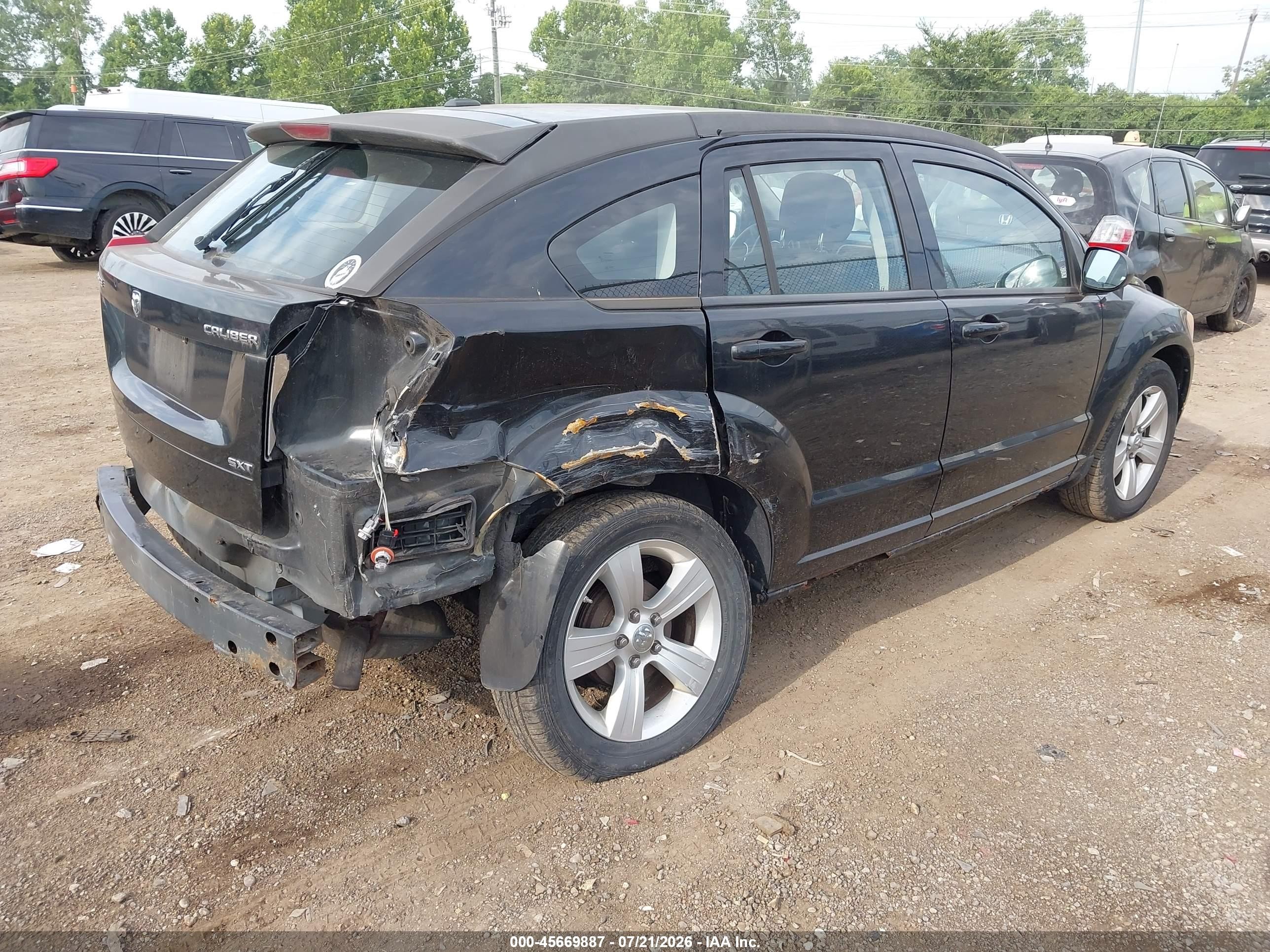 2010 Dodge Caliber Sxt Navy vin: 1B3CB4HA8AD651237