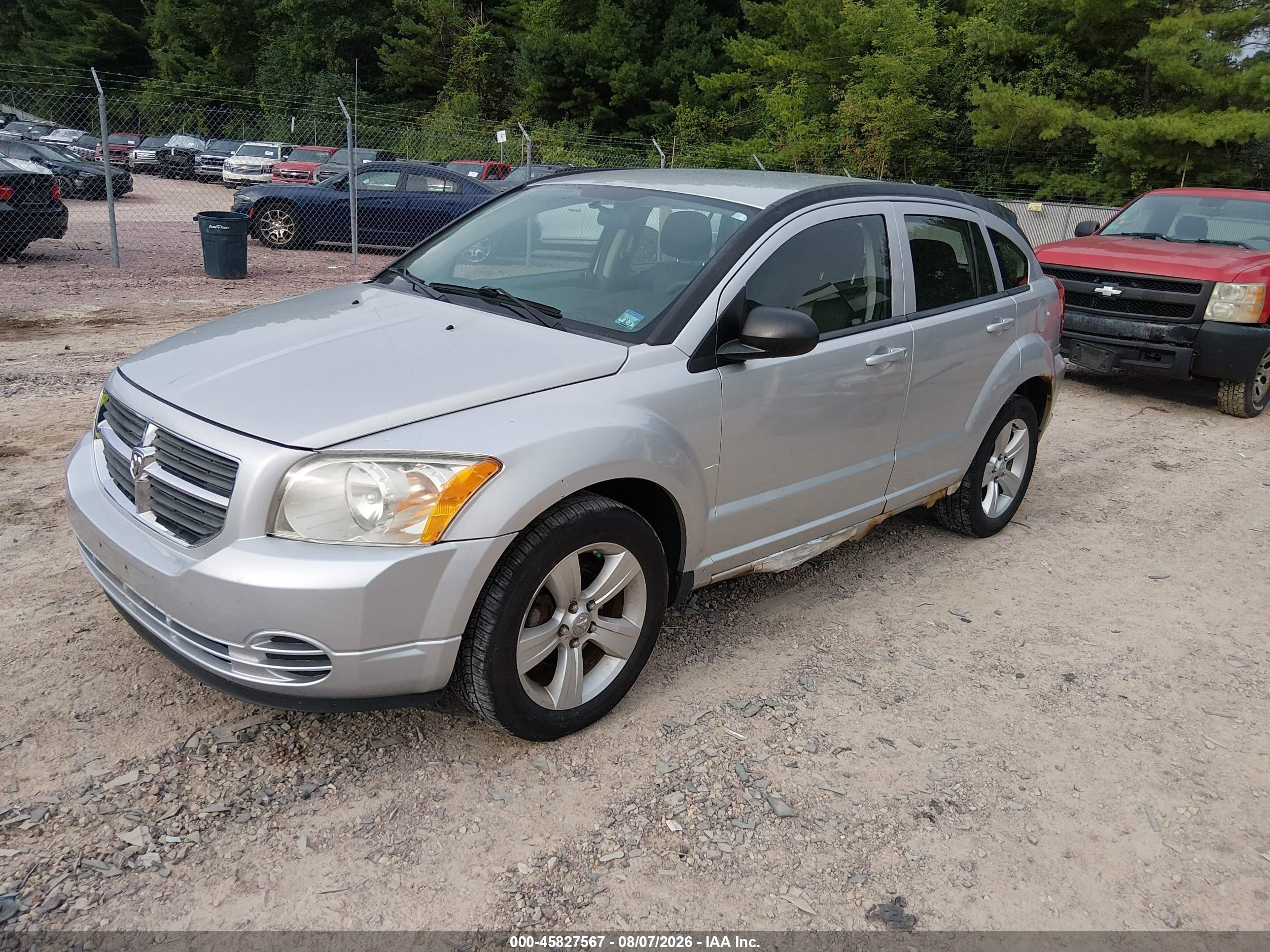 2010 Dodge Caliber Sxt Silver vin: 1B3CB4HAXAD534355