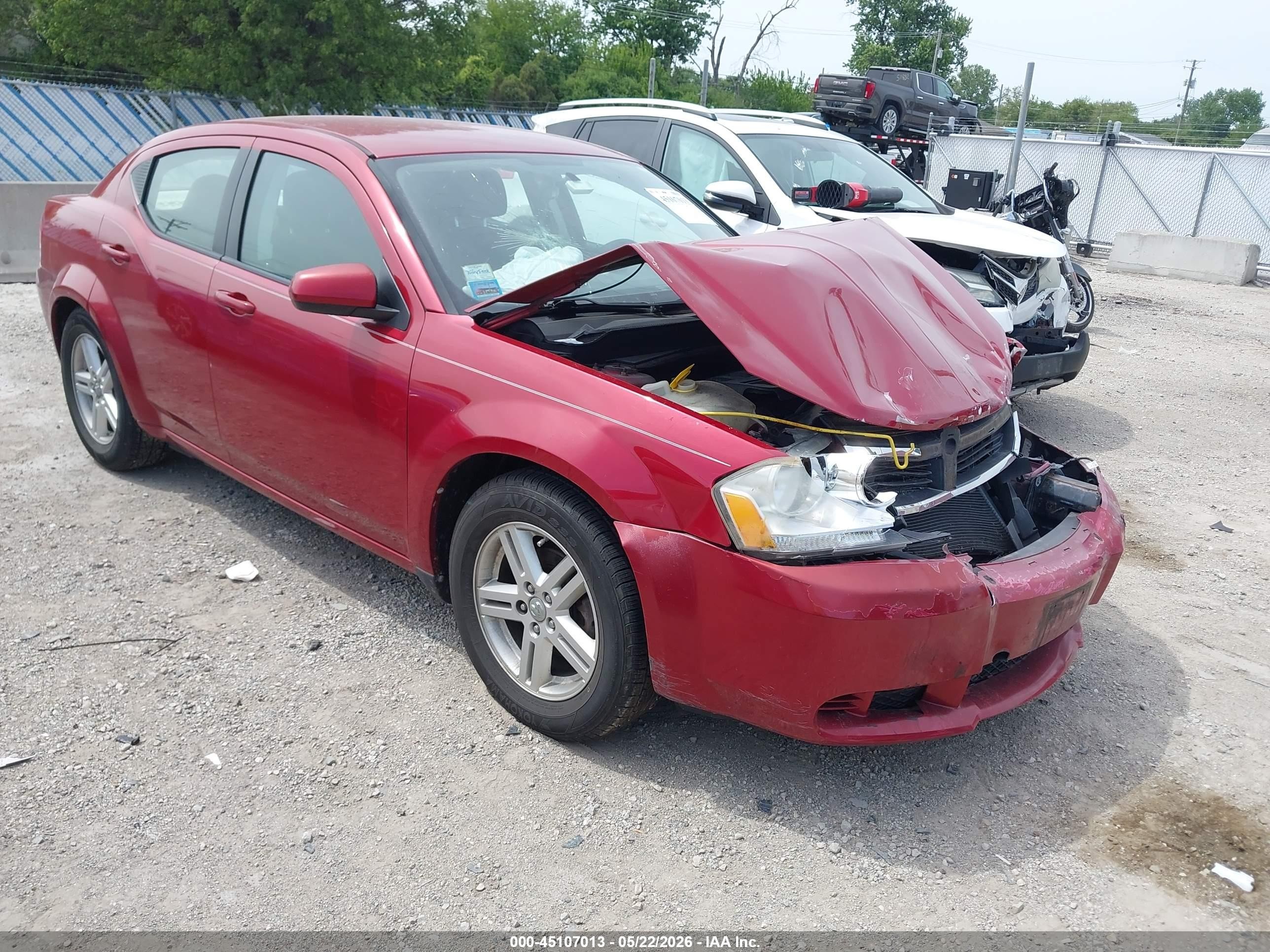2010 Dodge Avenger Express Red vin: 1B3CC1FB6AN175622