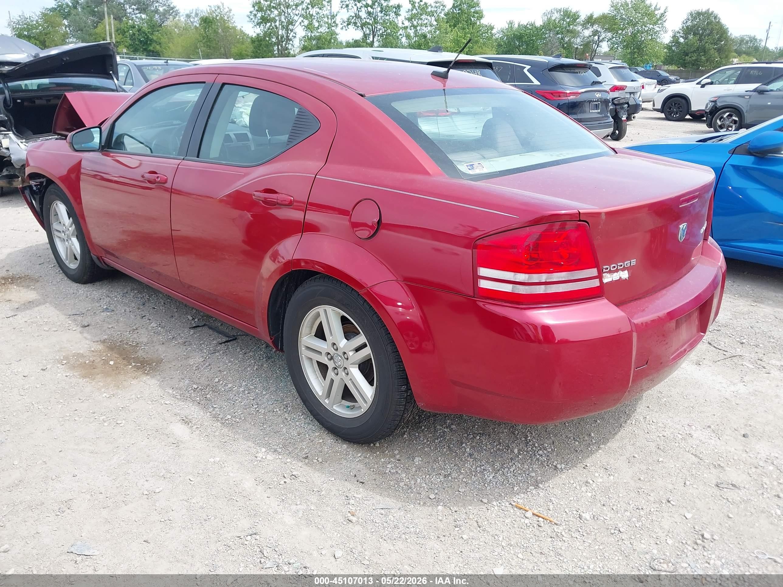 2010 Dodge Avenger Express Red vin: 1B3CC1FB6AN175622