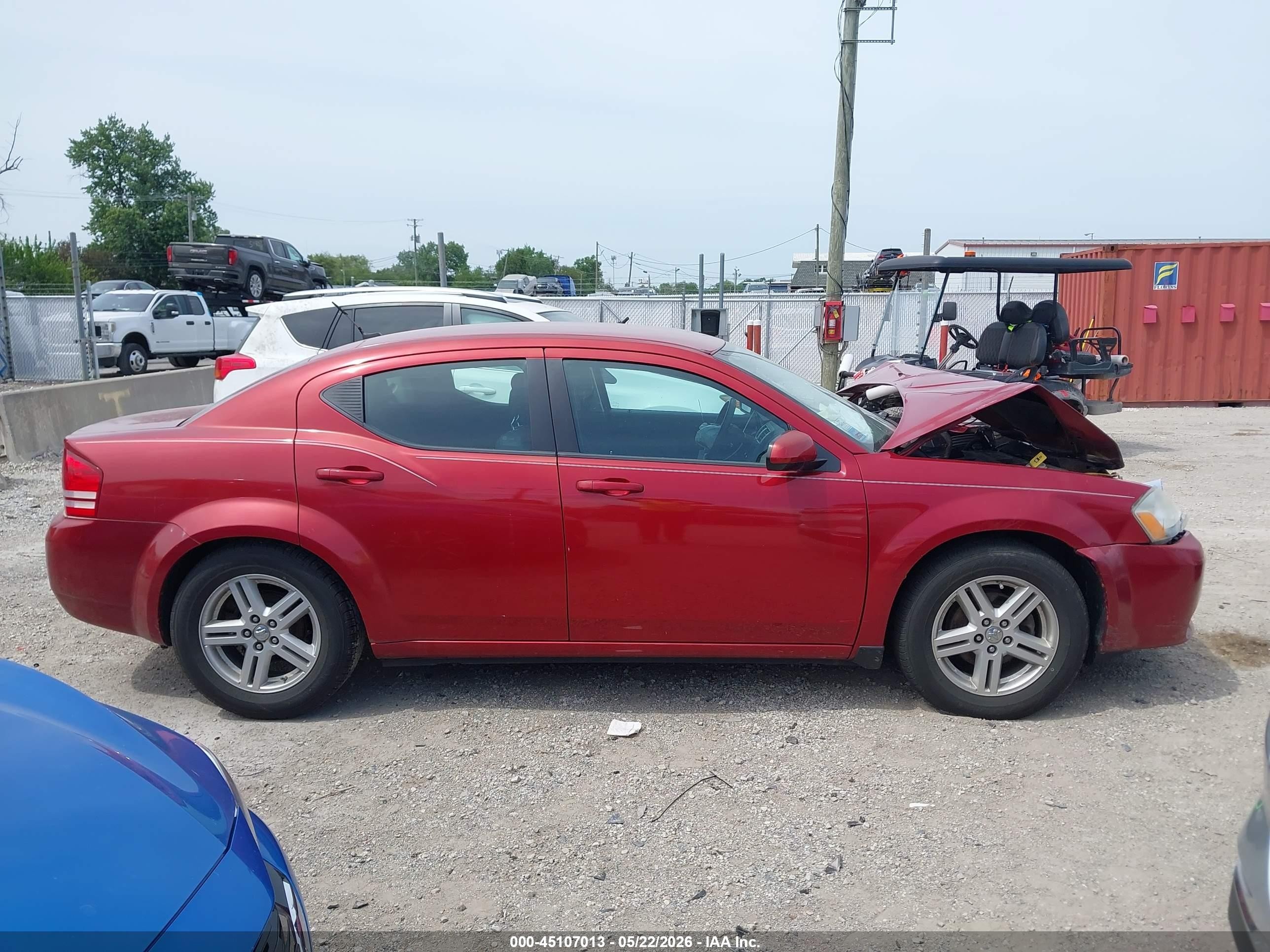 2010 Dodge Avenger Express Red vin: 1B3CC1FB6AN175622