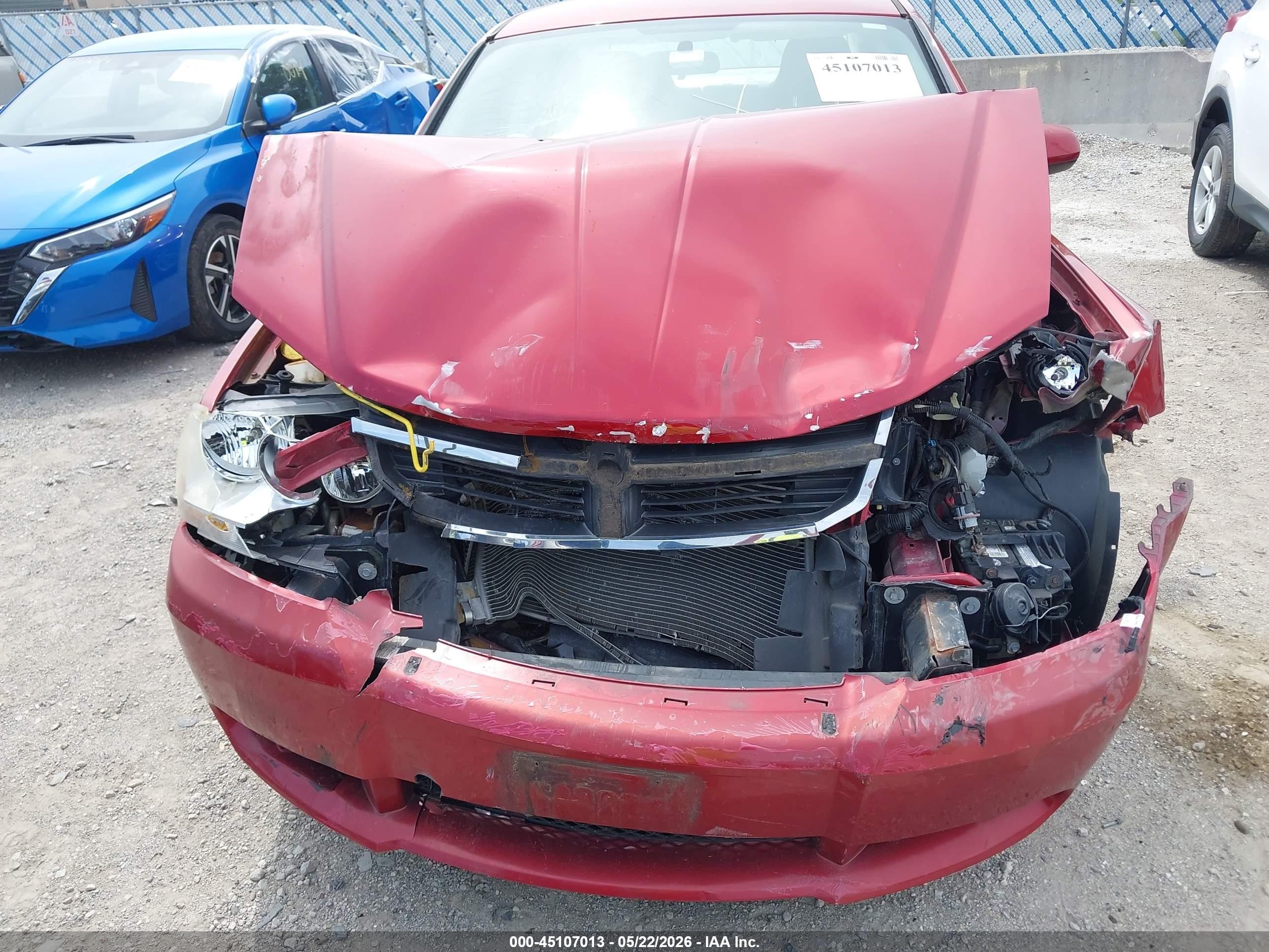 2010 Dodge Avenger Express Red vin: 1B3CC1FB6AN175622