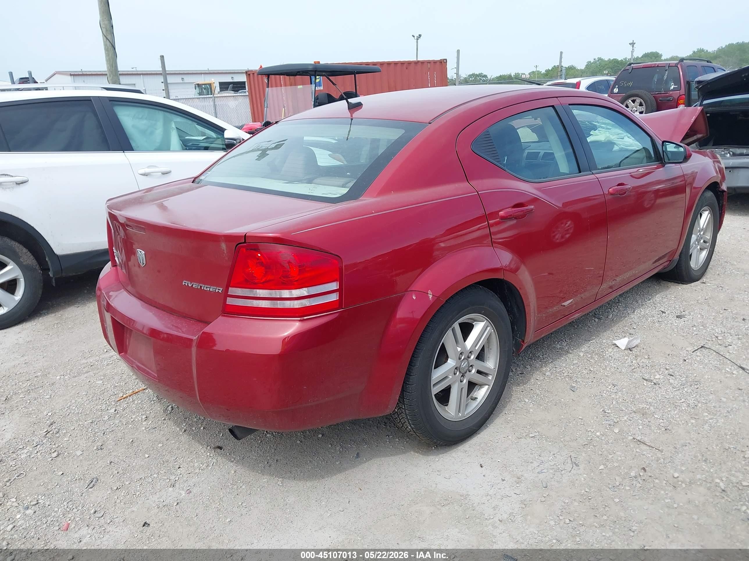 2010 Dodge Avenger Express Red vin: 1B3CC1FB6AN175622