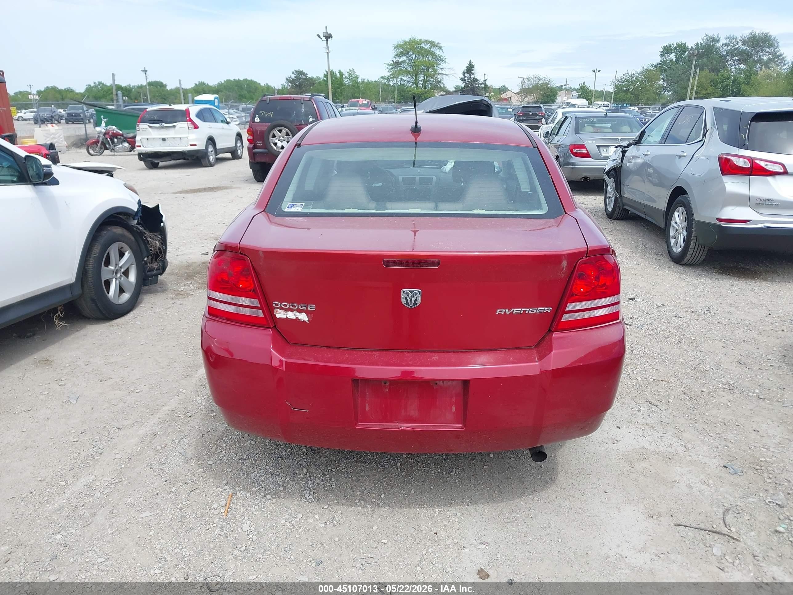 2010 Dodge Avenger Express Red vin: 1B3CC1FB6AN175622