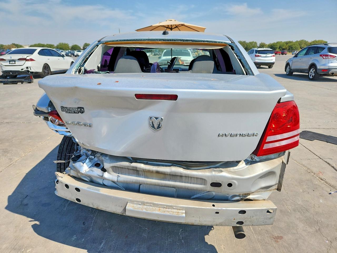 2010 Dodge Avenger Express Silver vin: 1B3CC1FBXAN230427