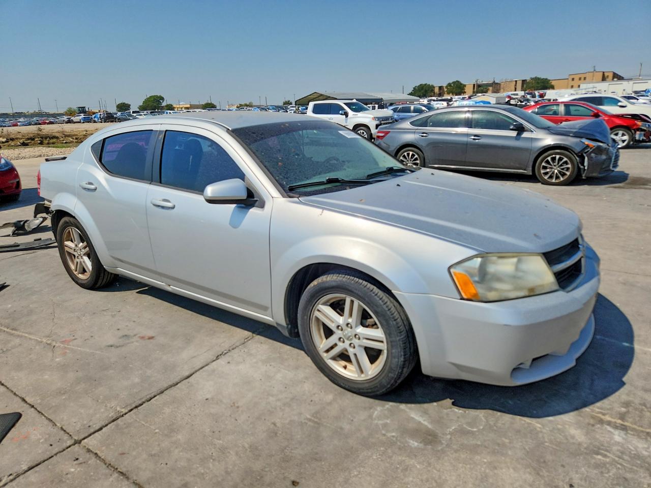 2010 Dodge Avenger Express Silver vin: 1B3CC1FBXAN230427