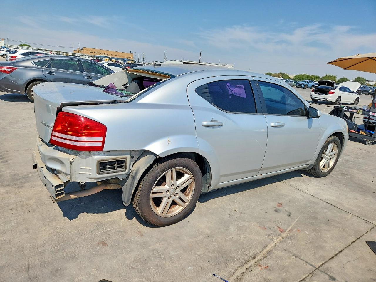 2010 Dodge Avenger Express Silver vin: 1B3CC1FBXAN230427