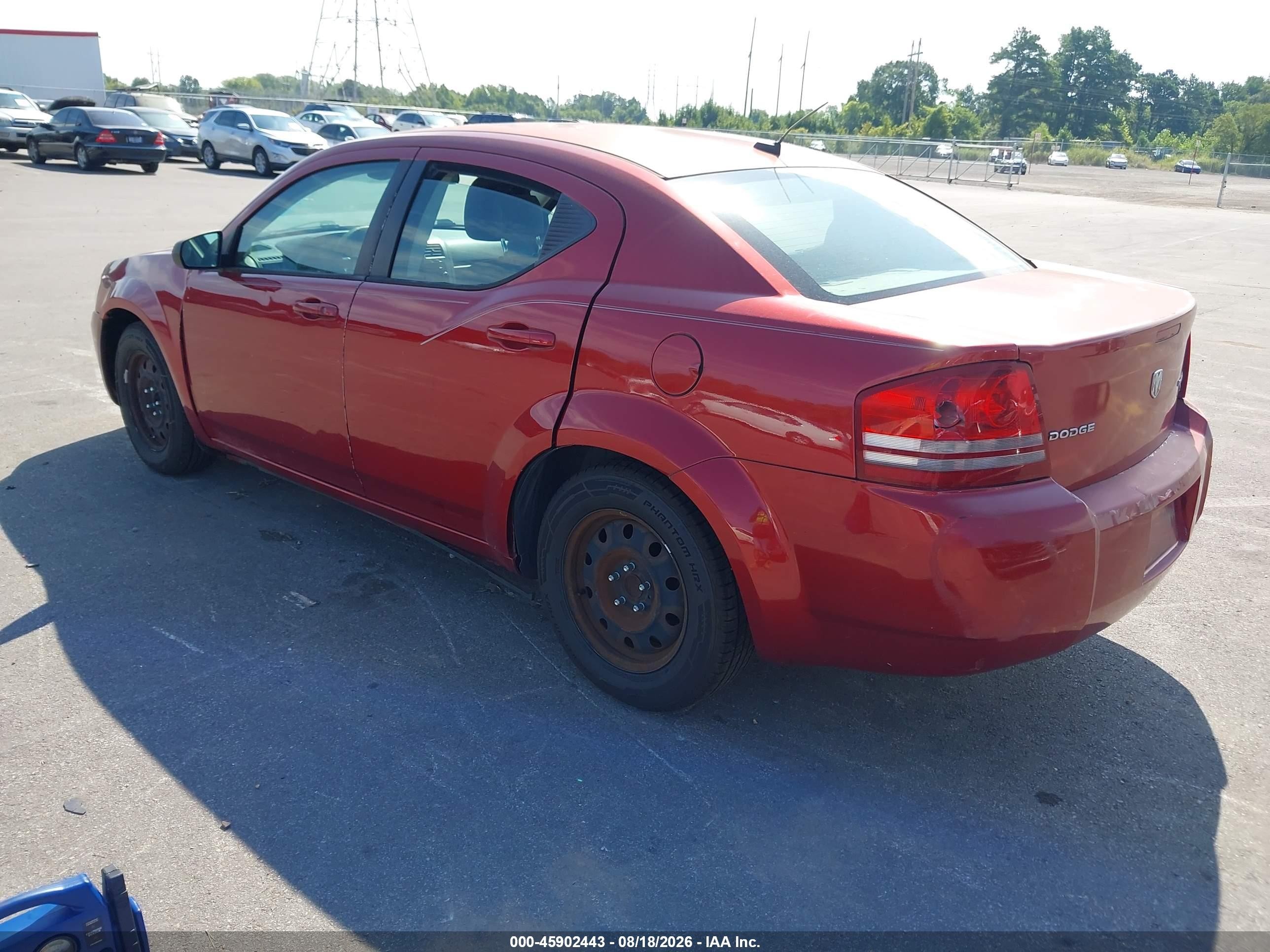 2010 Dodge Avenger Sxt Burgundy vin: 1B3CC4FB2AN211243