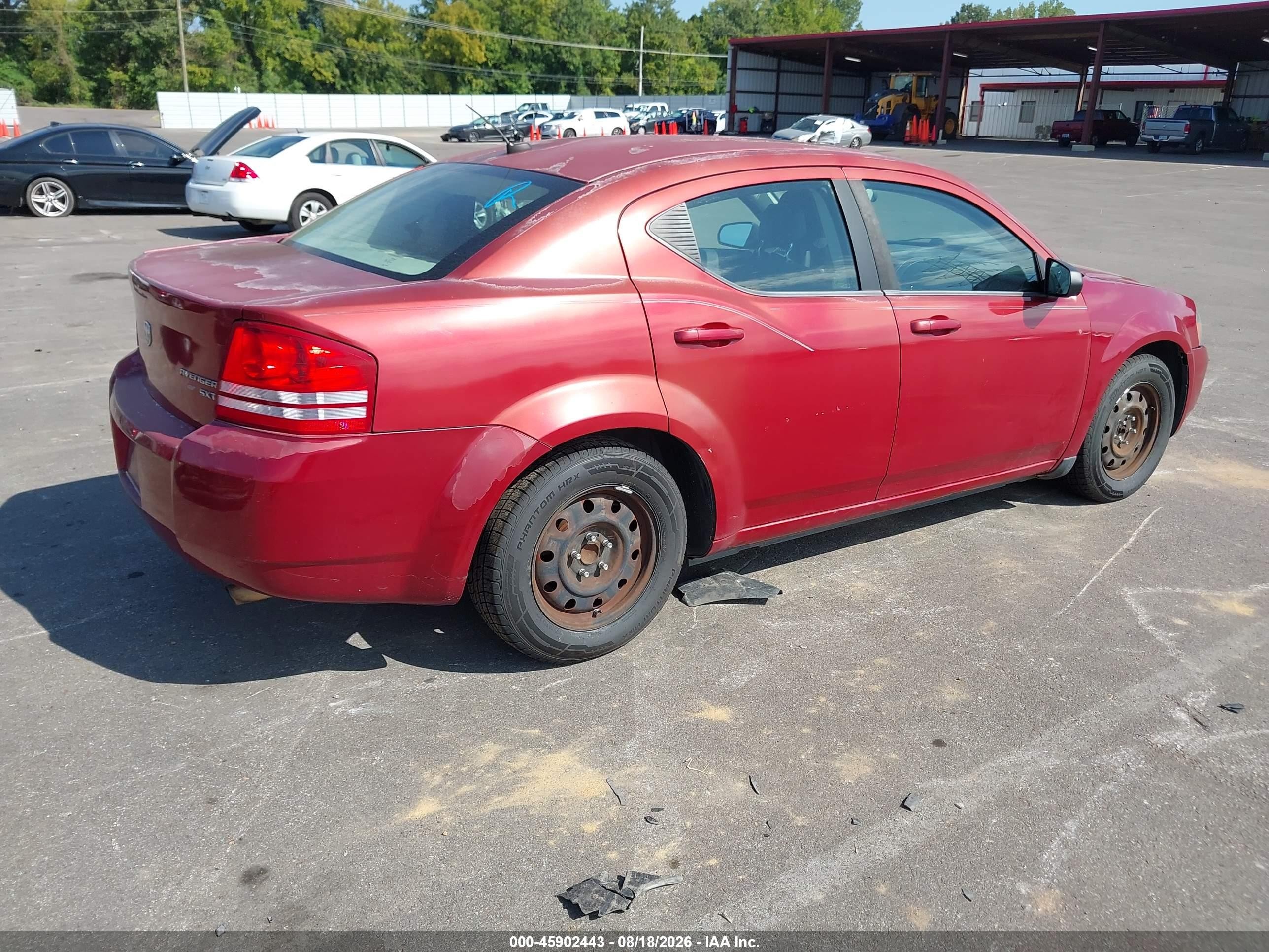 2010 Dodge Avenger Sxt Burgundy vin: 1B3CC4FB2AN211243