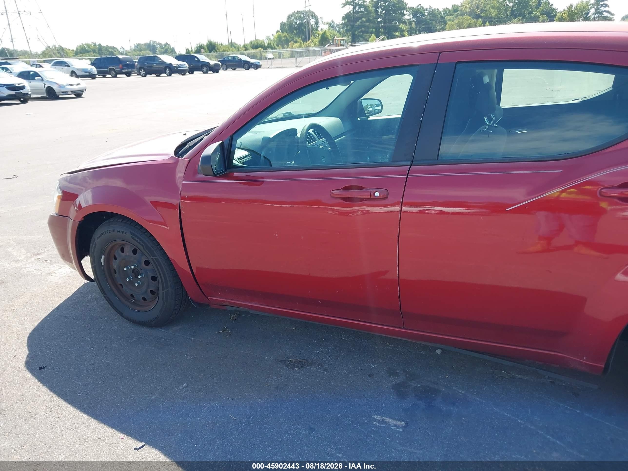 2010 Dodge Avenger Sxt Burgundy vin: 1B3CC4FB2AN211243