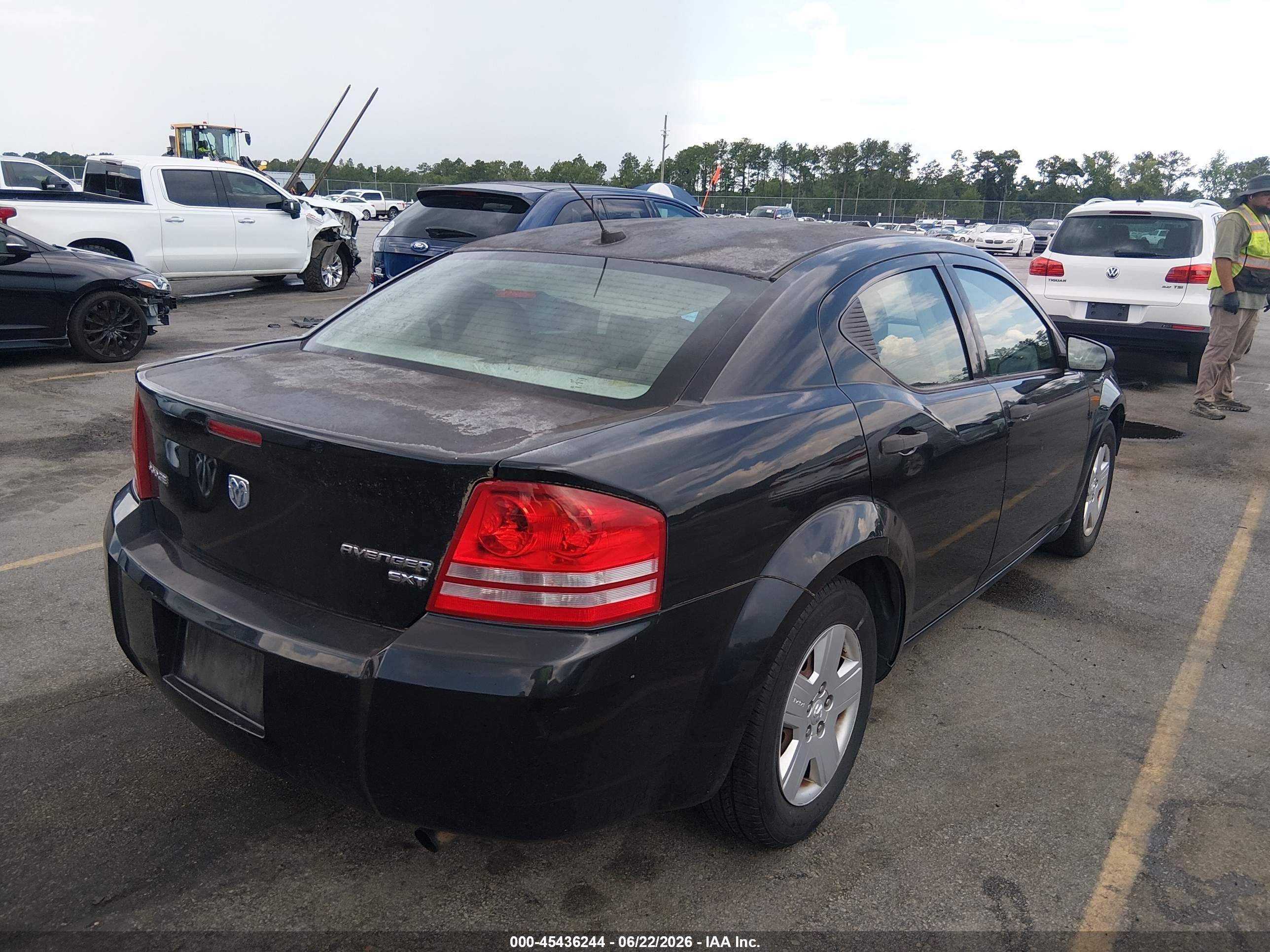 2010 Dodge Avenger Sxt Black vin: 1B3CC4FB3AN168824