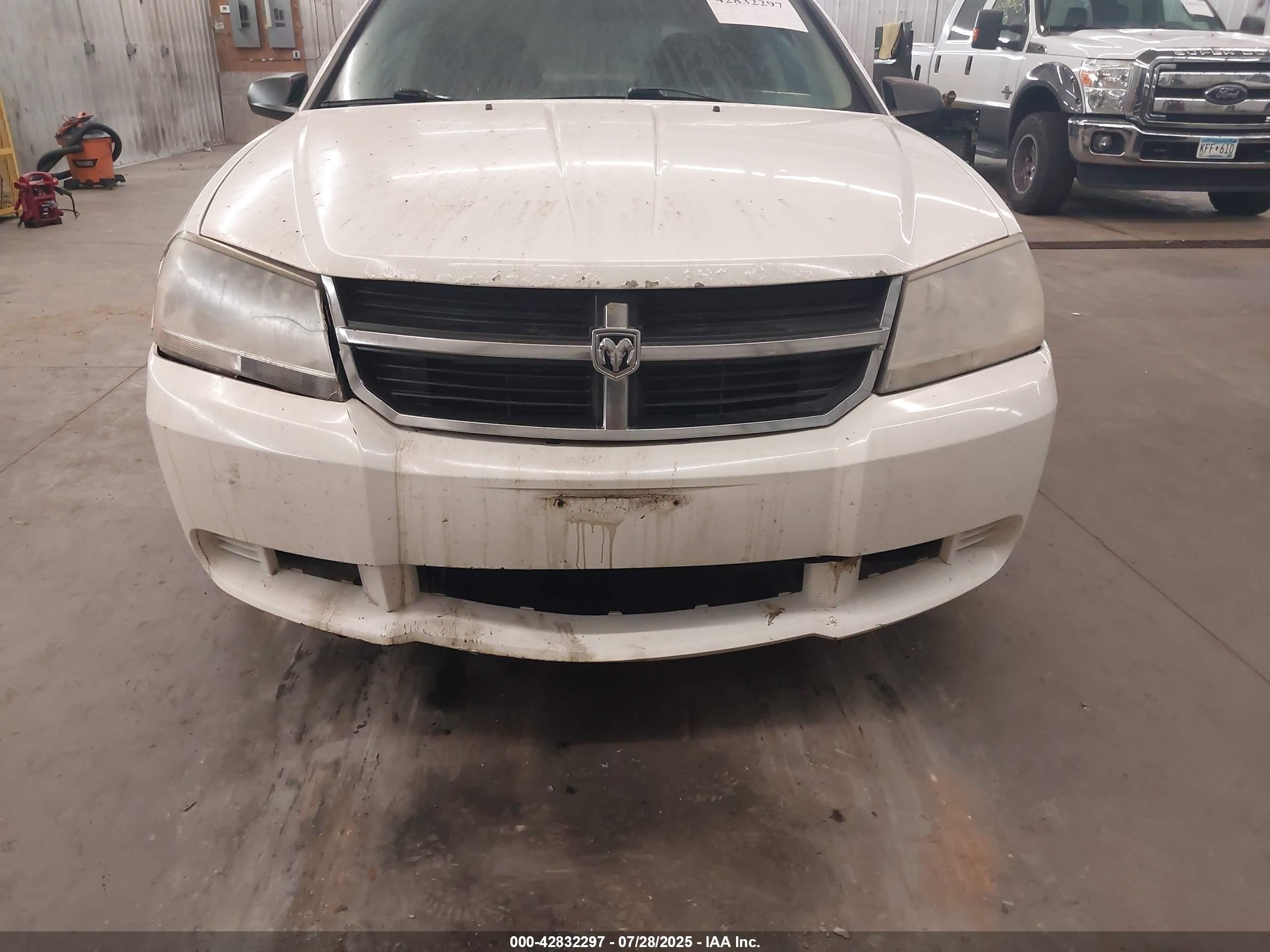 2010 Dodge Avenger Sxt White vin: 1B3CC4FB3AN216192